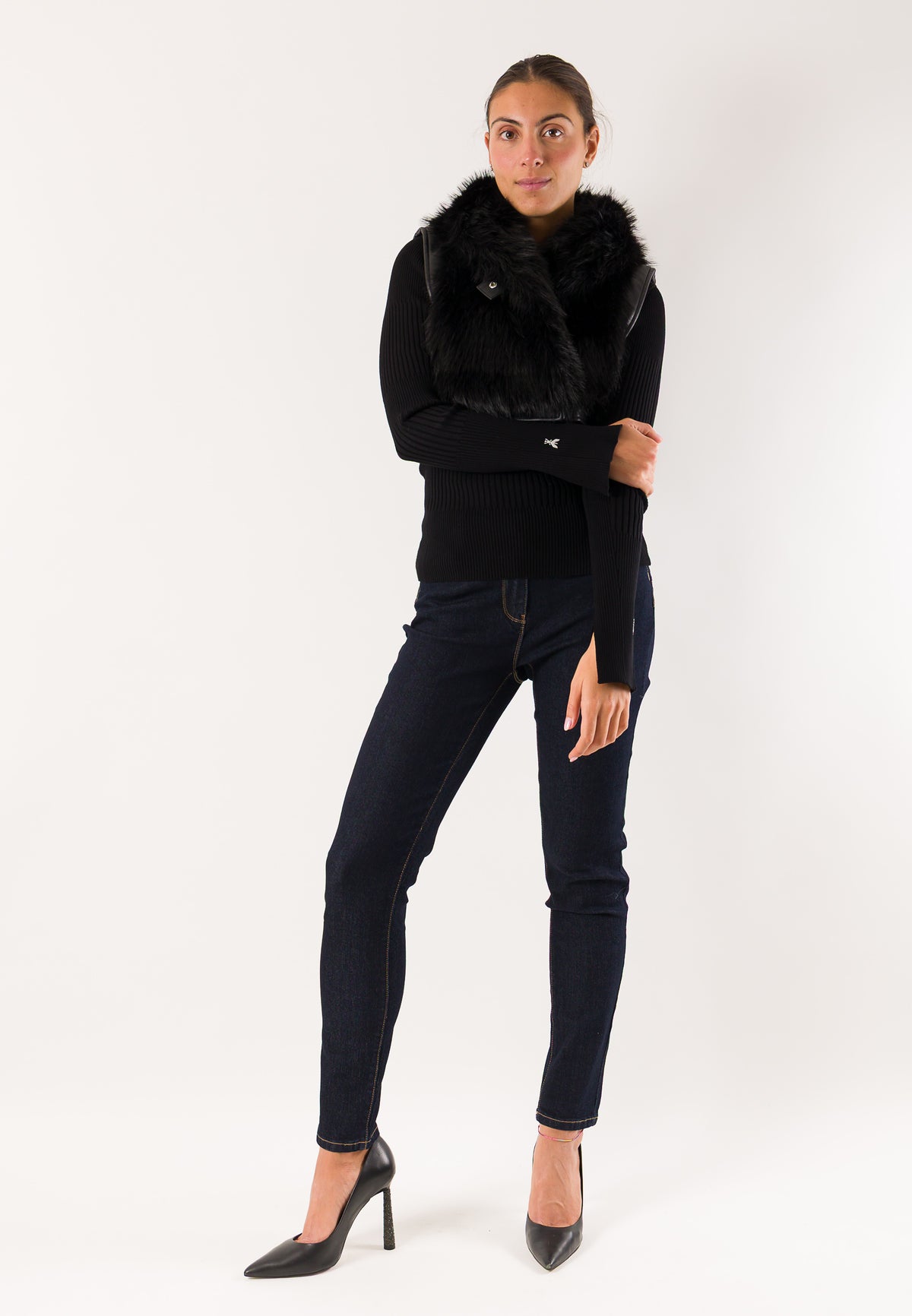 Patrizia Pepe 2F0018 gilet eco-pelliccia
