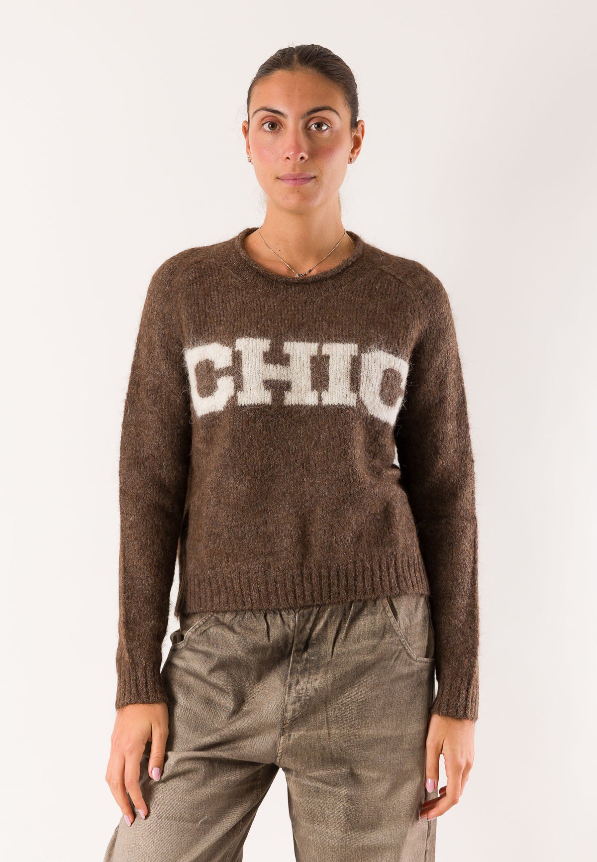 Deha D52700 maglia jacquard alpaca