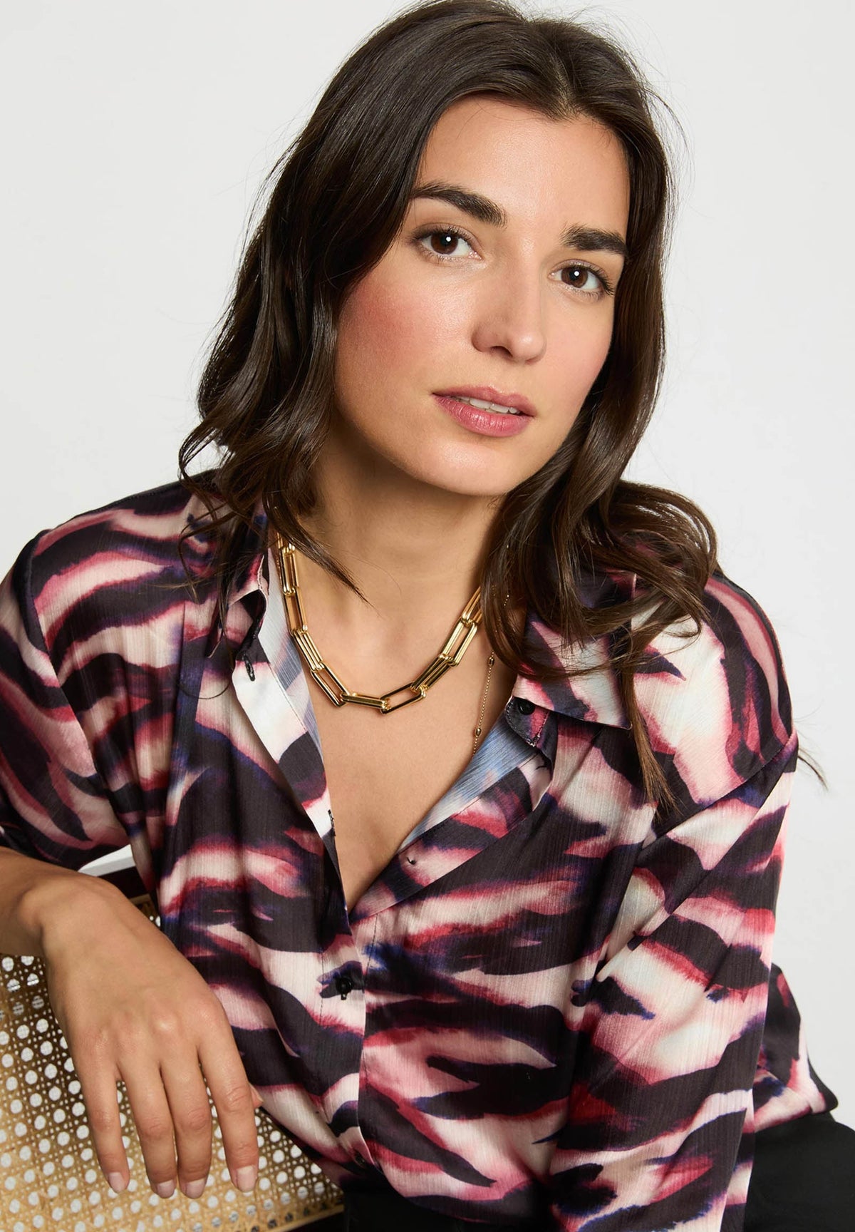 Camicia con stampa multicolore CISYL.F ( TAGLIE FRANCESI )