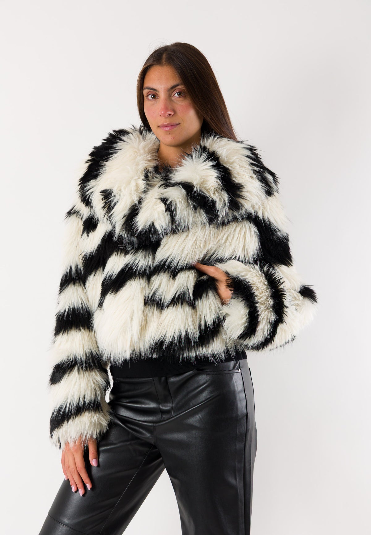 Patrizia Pepe 2O0061 eco-pelliccia animalier