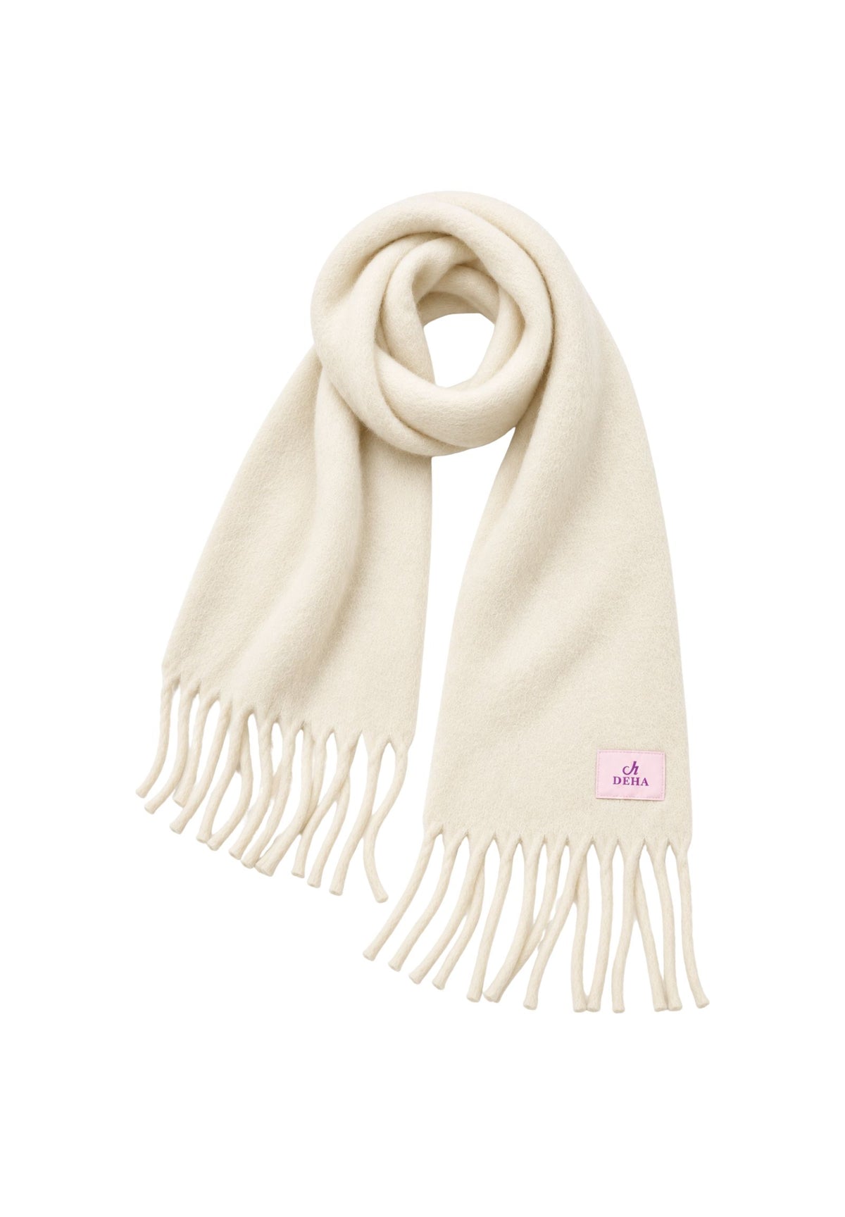 Sciarpa Donna DEHA con Frange – Milk White D1291018001