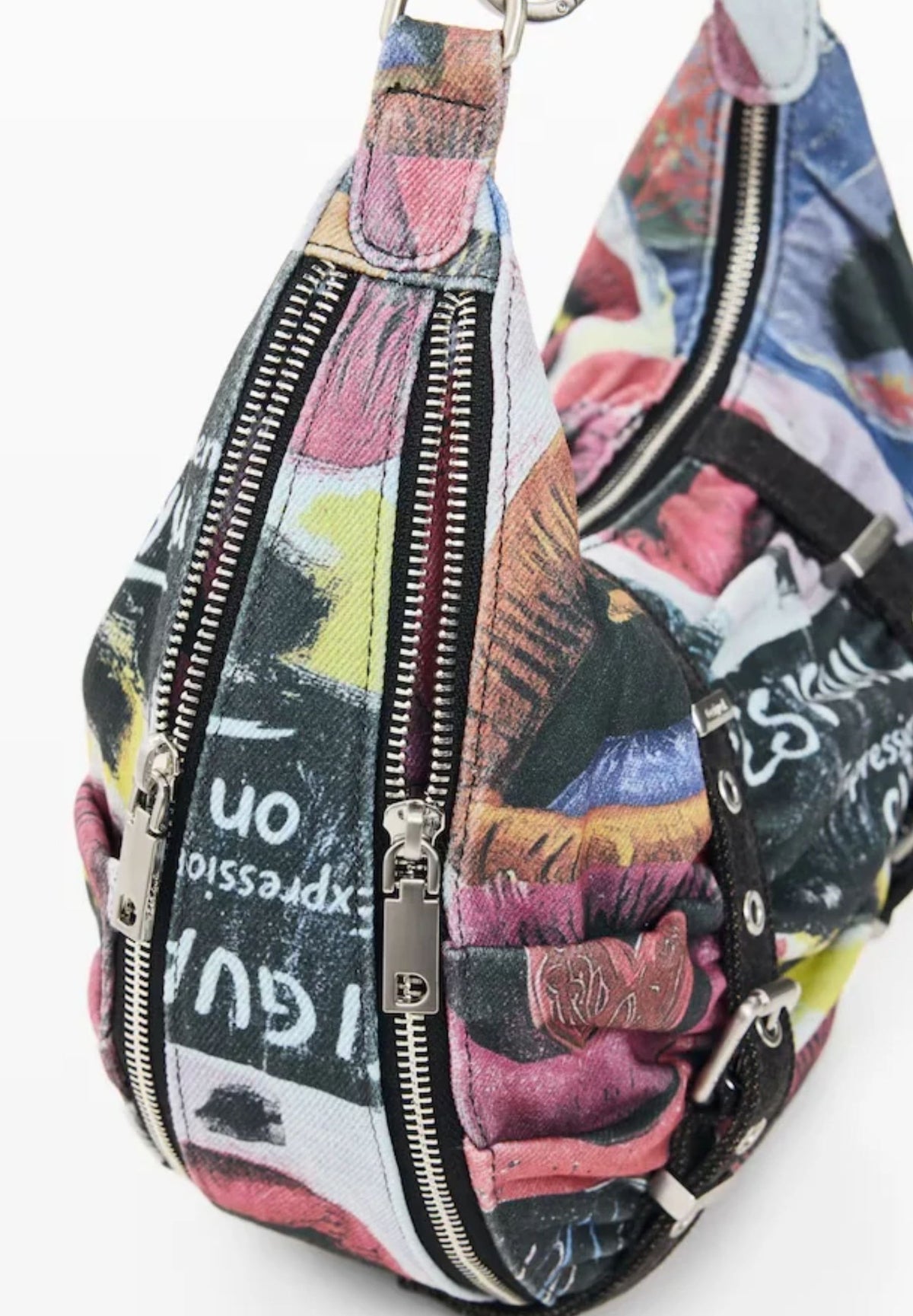 Desigual 26WAXA31 borsa hobo stampa artistica