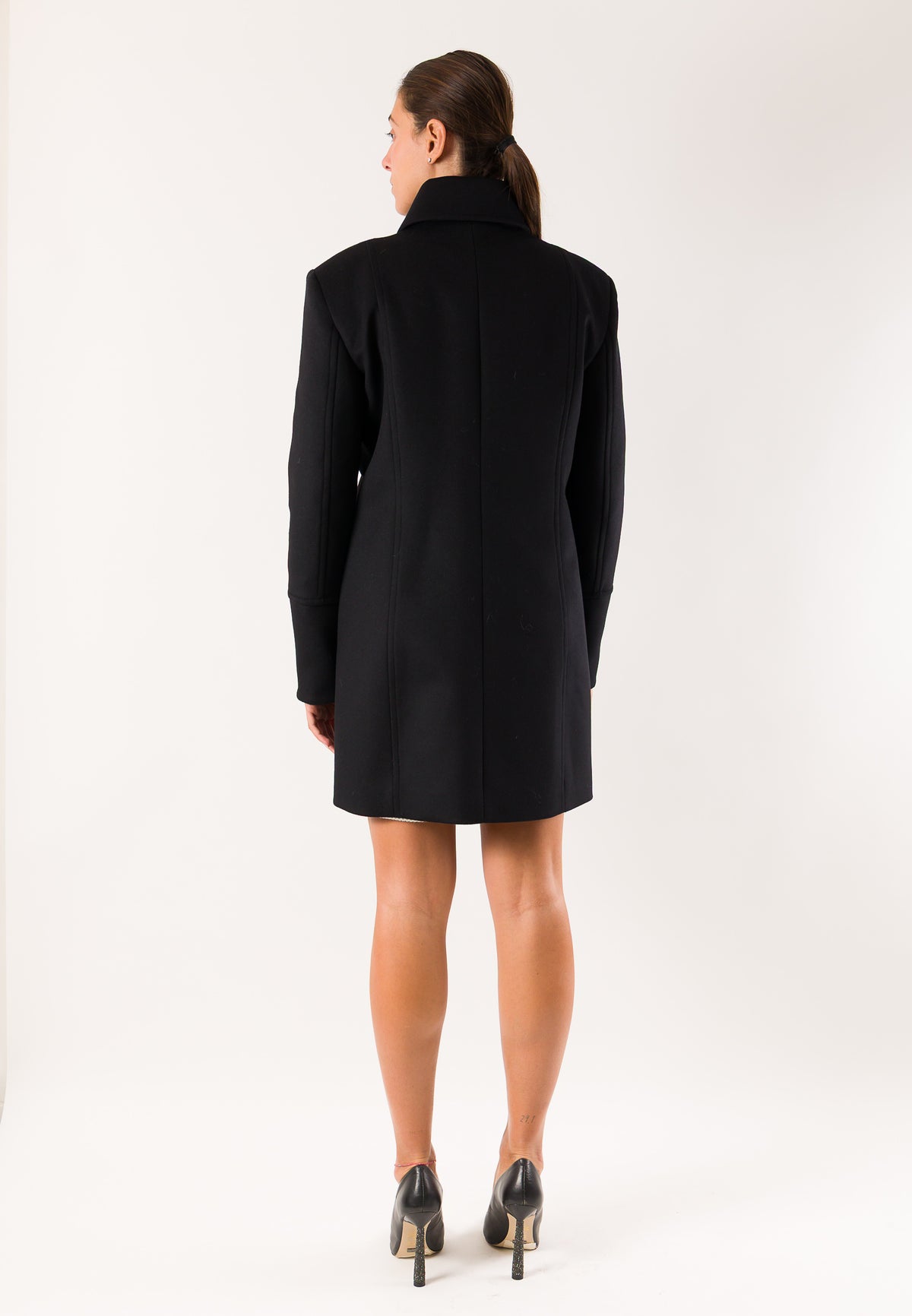 Patrizia Pepe 2O0226 cappotto zip asimmetrica