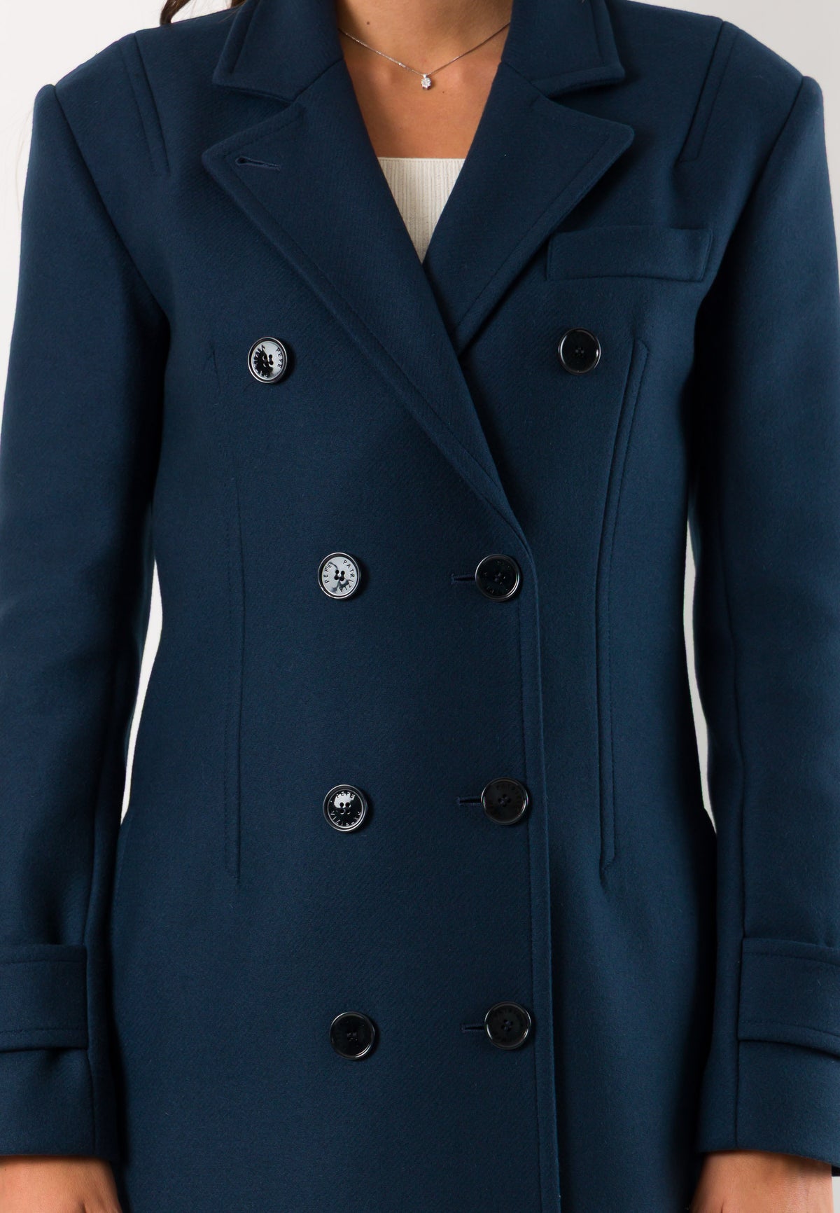 Patrizia Pepe 2O0095 Cappotto lungo doppiopetto