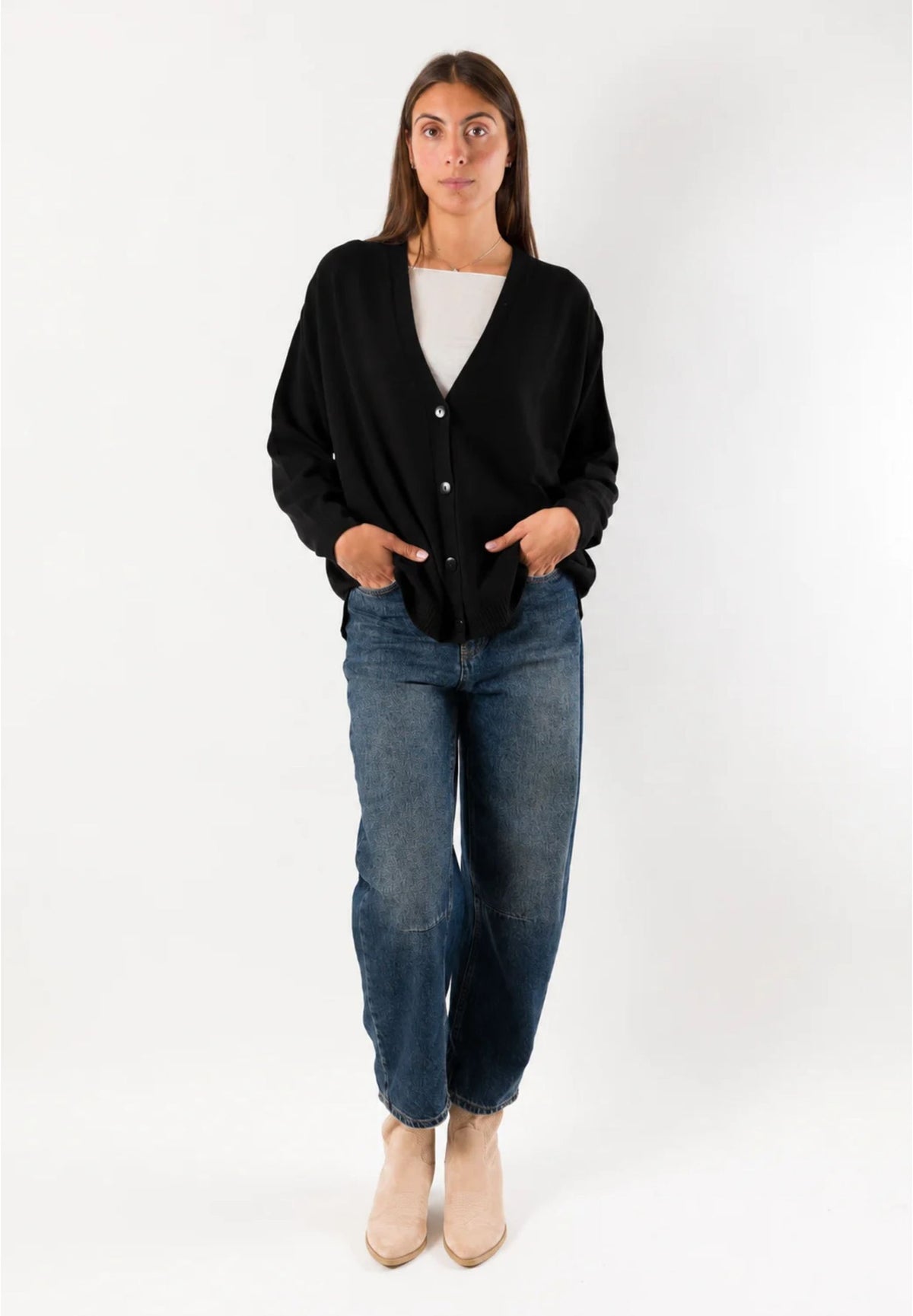 Kontatto 3M1716 cardigan over scollo V