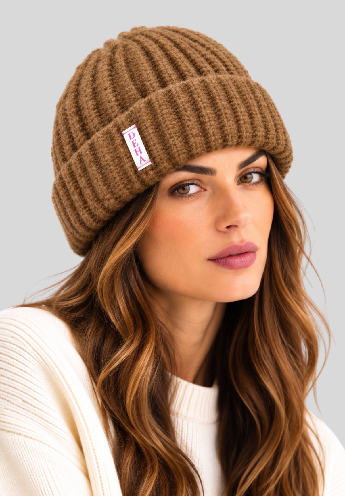 Cappello Donna DEHA in Alpaca e Lana – Nut Brown D5291266120