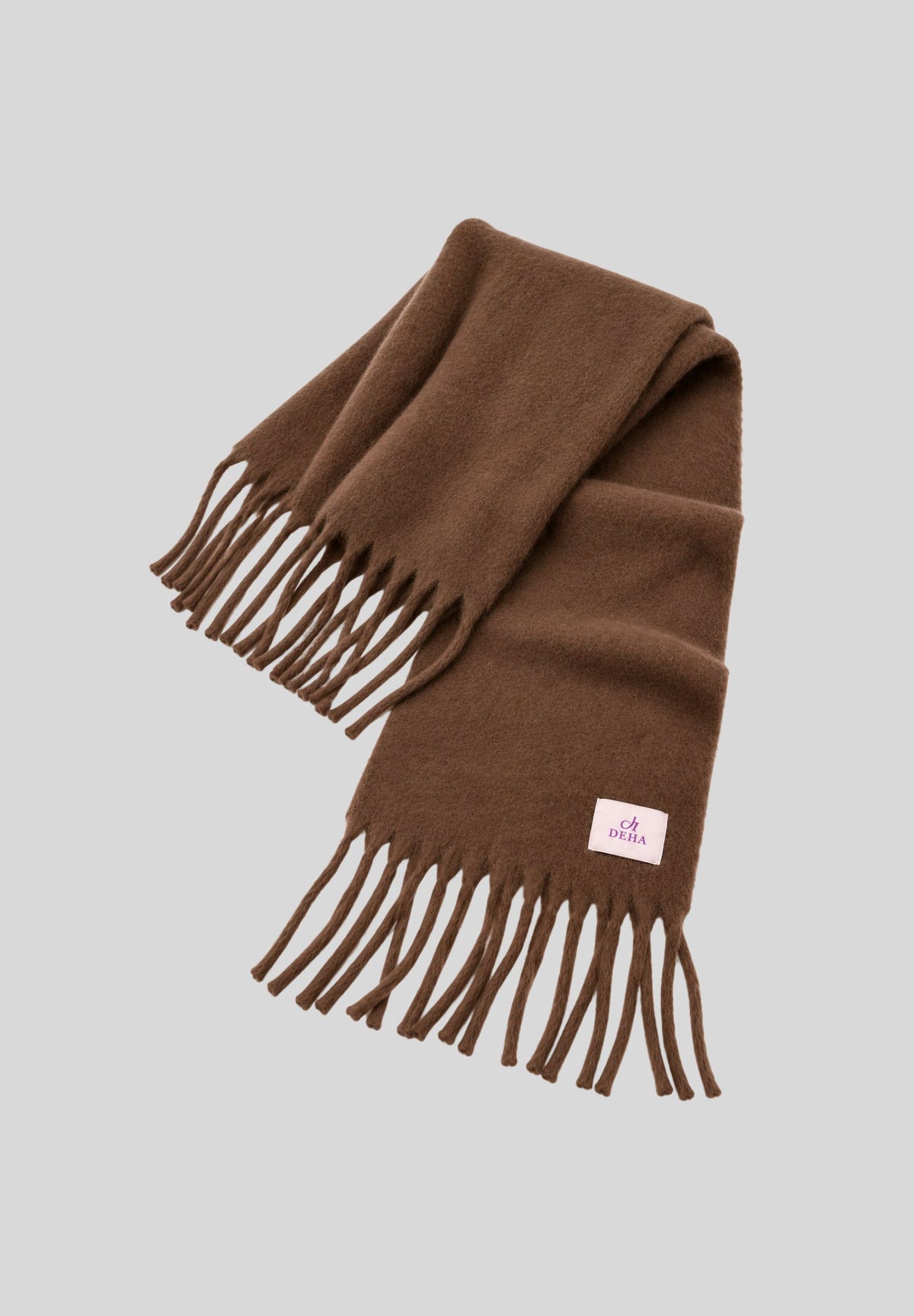 Sciarpa Donna DEHA con Frange – Glacé Brown D1291026117