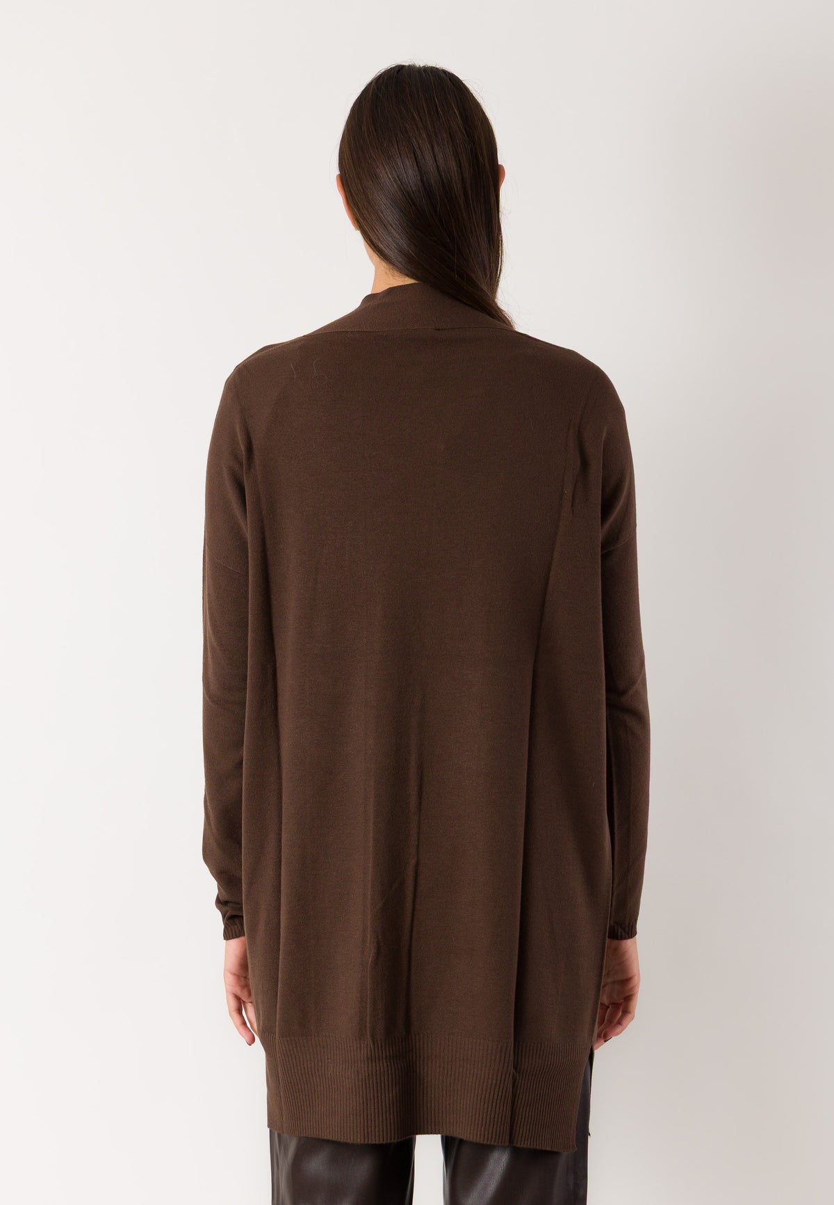 Cardigan lungo aperto fluido 3M1710