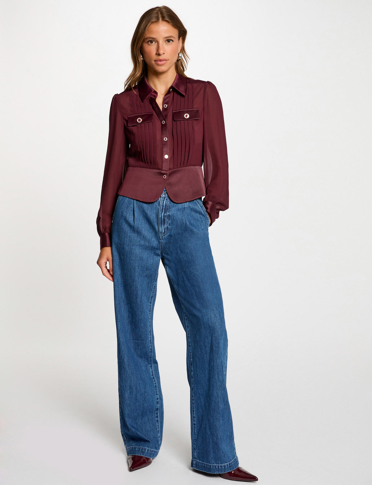 MORGAN DE TOI Women's Shirt PRUNE