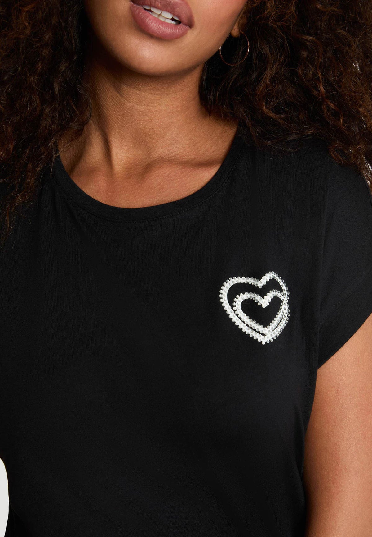 T-shirt con logo cuore DIMOI