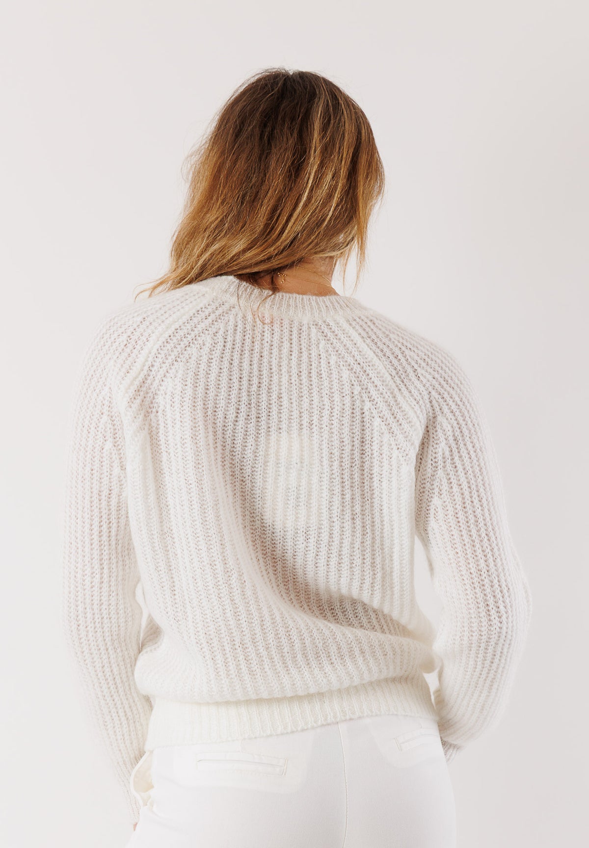 Maglia in filato misto mohair e lana 3M0860C