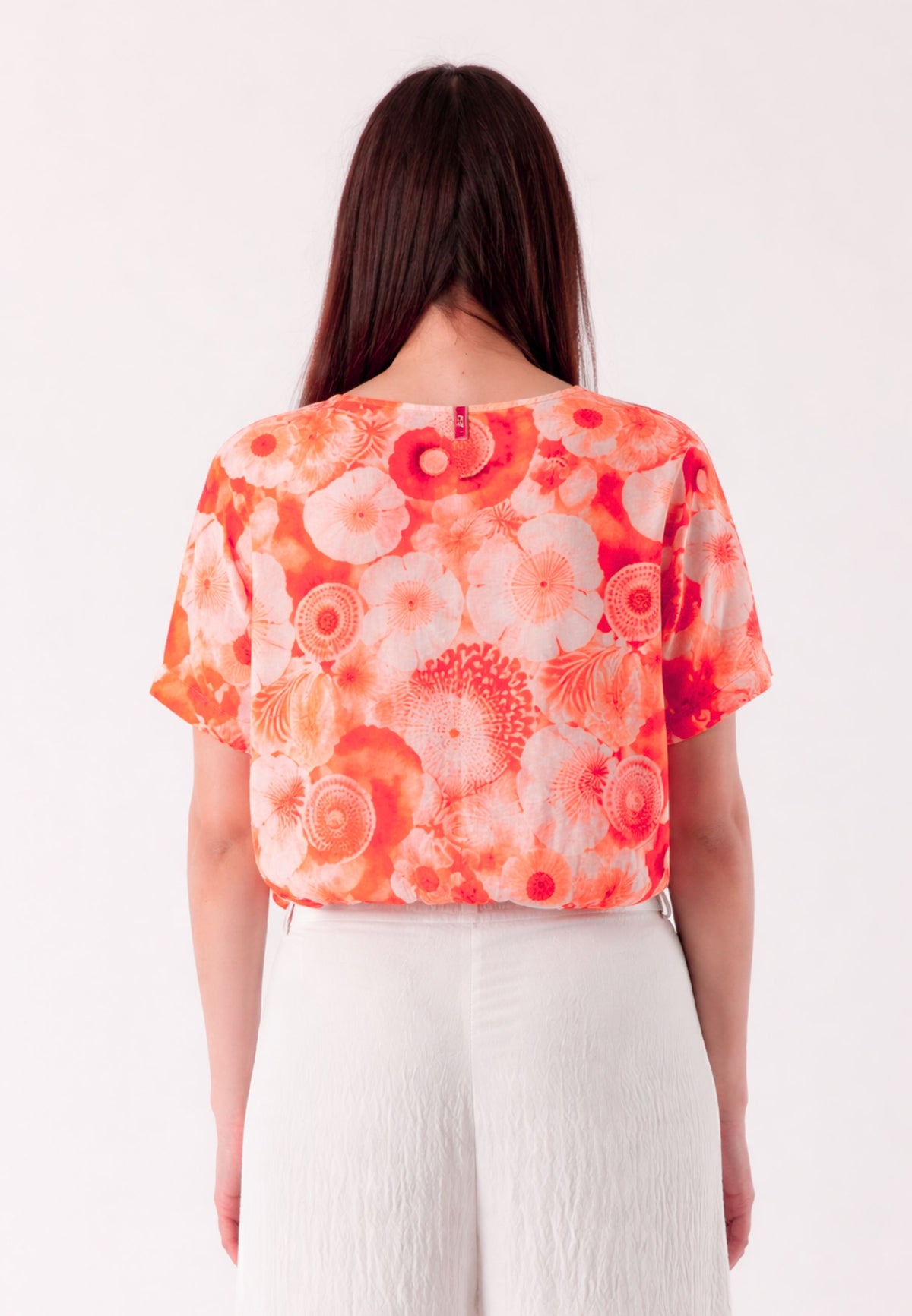 Blusa leggera in cotone D42533
