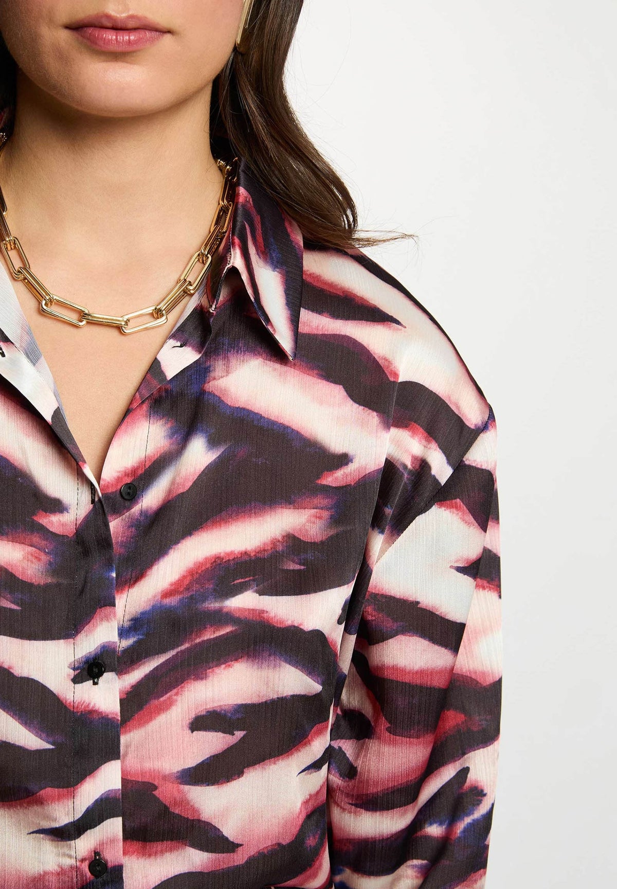 Camicia con stampa multicolore CISYL.F ( TAGLIE FRANCESI )
