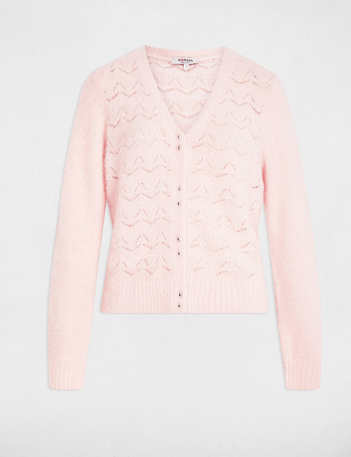 Cardigan con lavorazione traforata MLILY