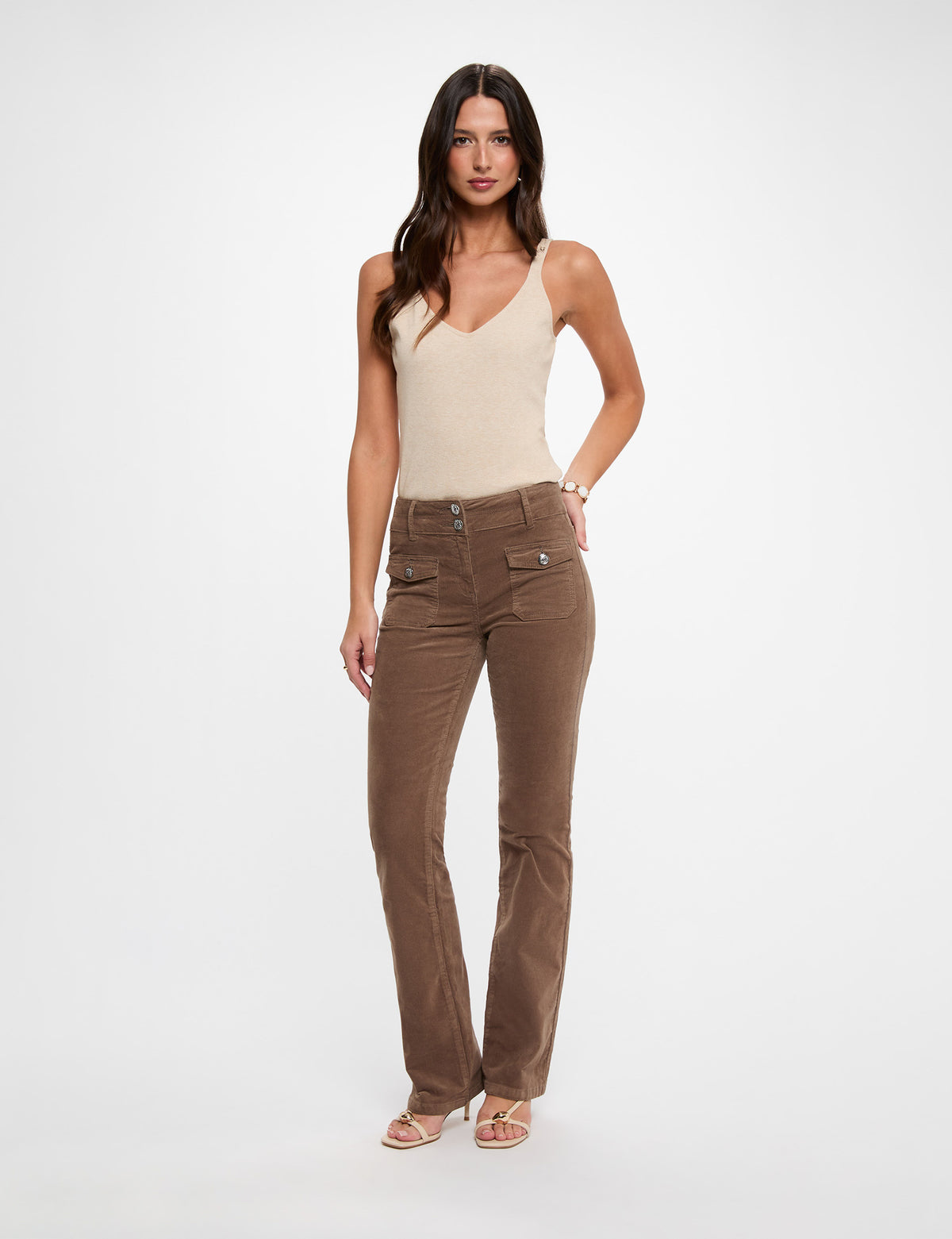 Morgan POLENO pantaloni flare in velluto