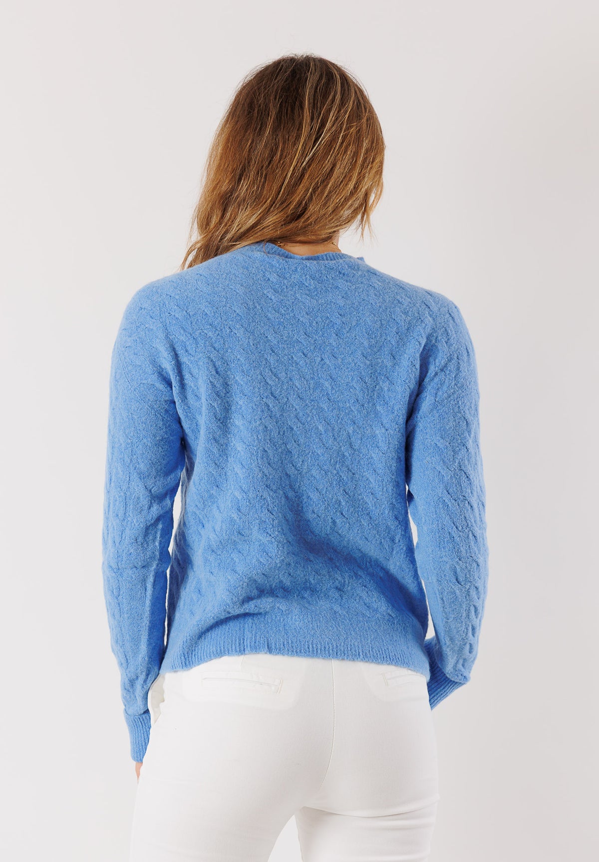 Maglione girocollo misto lana e mohair 3M0885C