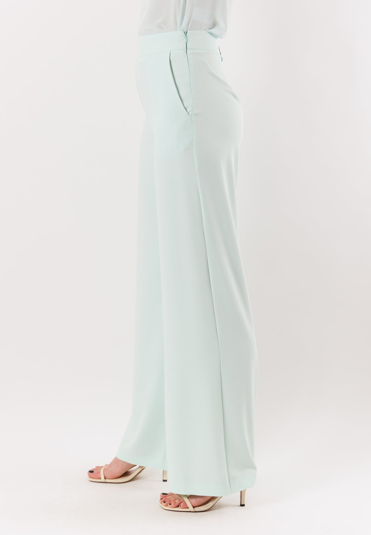 PATRIZIA PEPE Women's Light Aqua Trousers