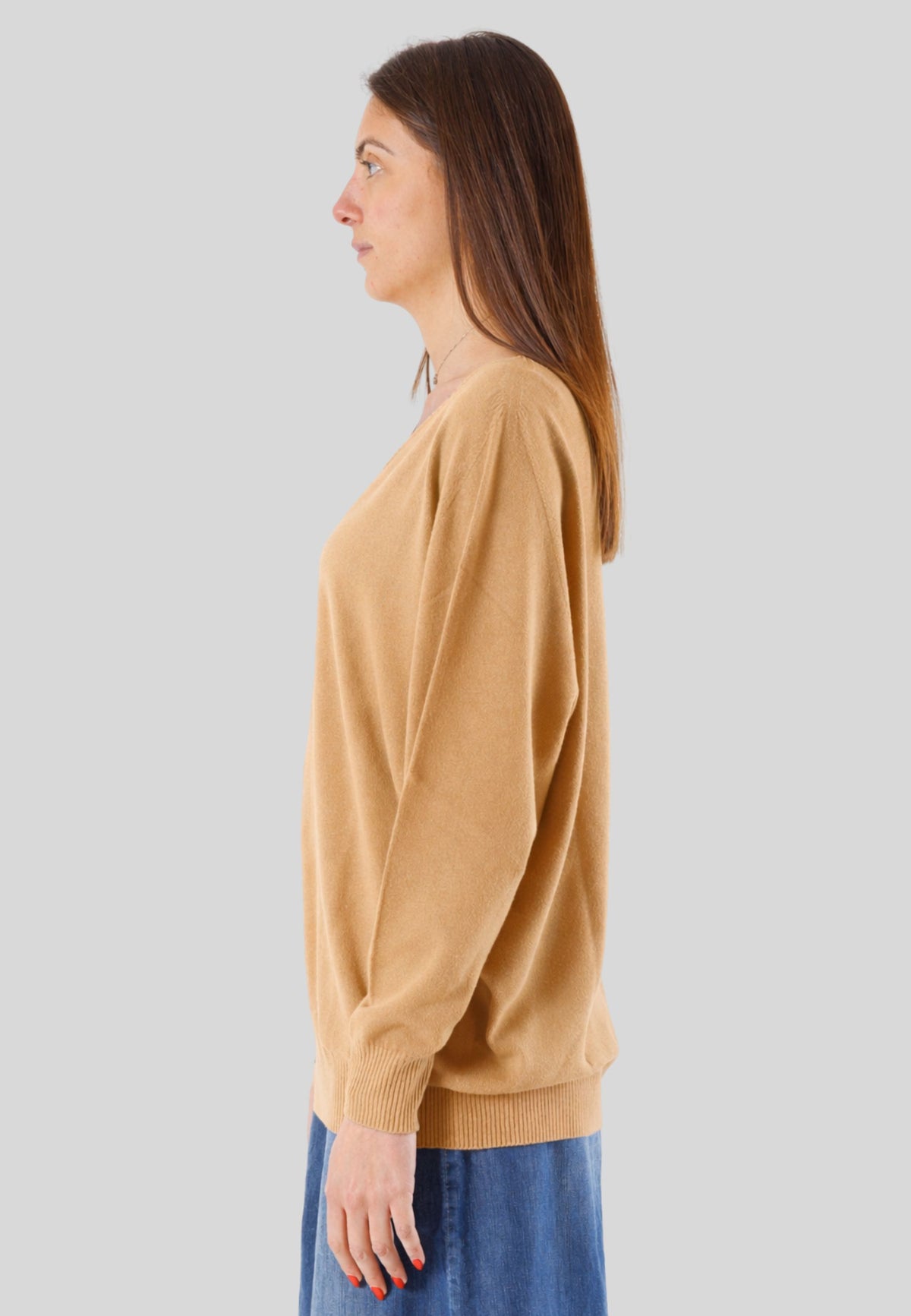 Maglia viscosa Scollo a V linea morbida 3M0815C