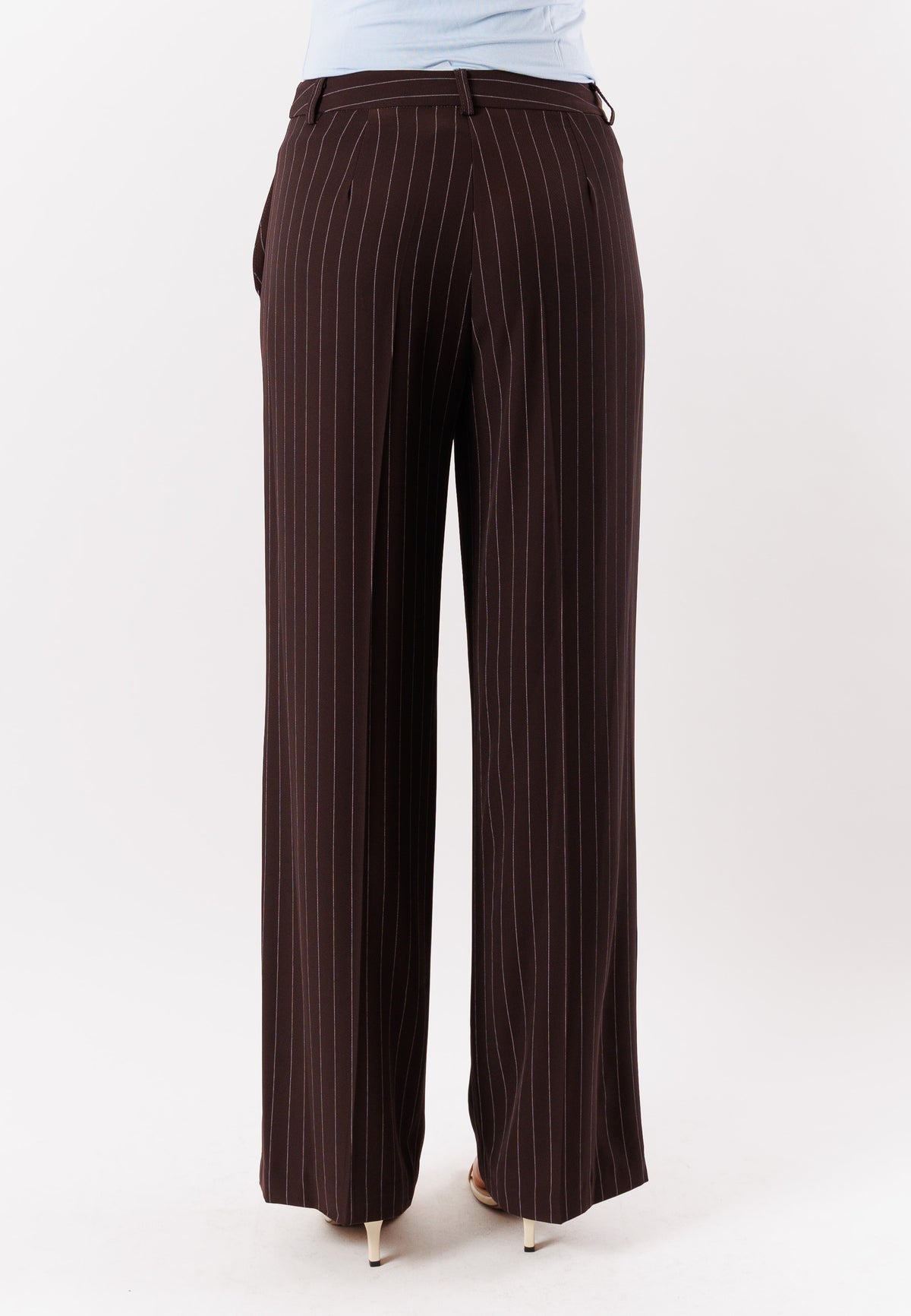 Pantalone gessato a gamba dritta PE26206