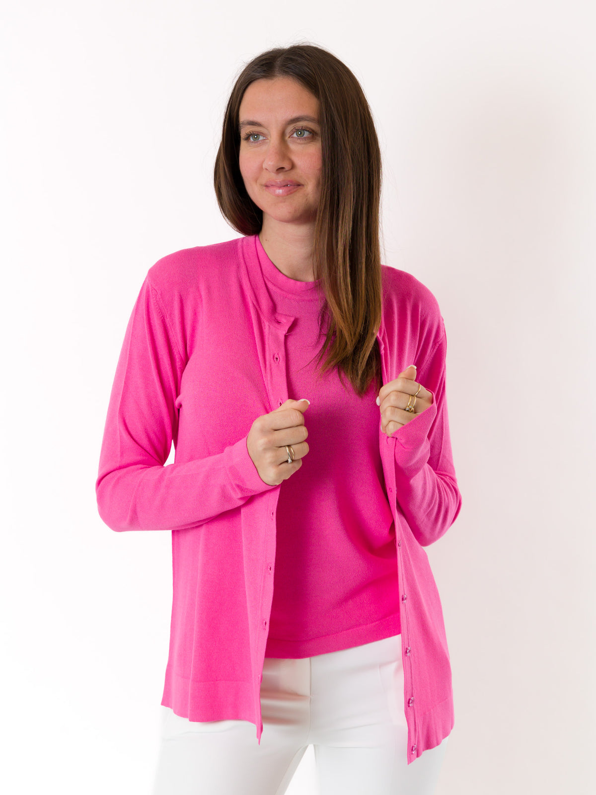 Women's Pink MESANGE Cardigan