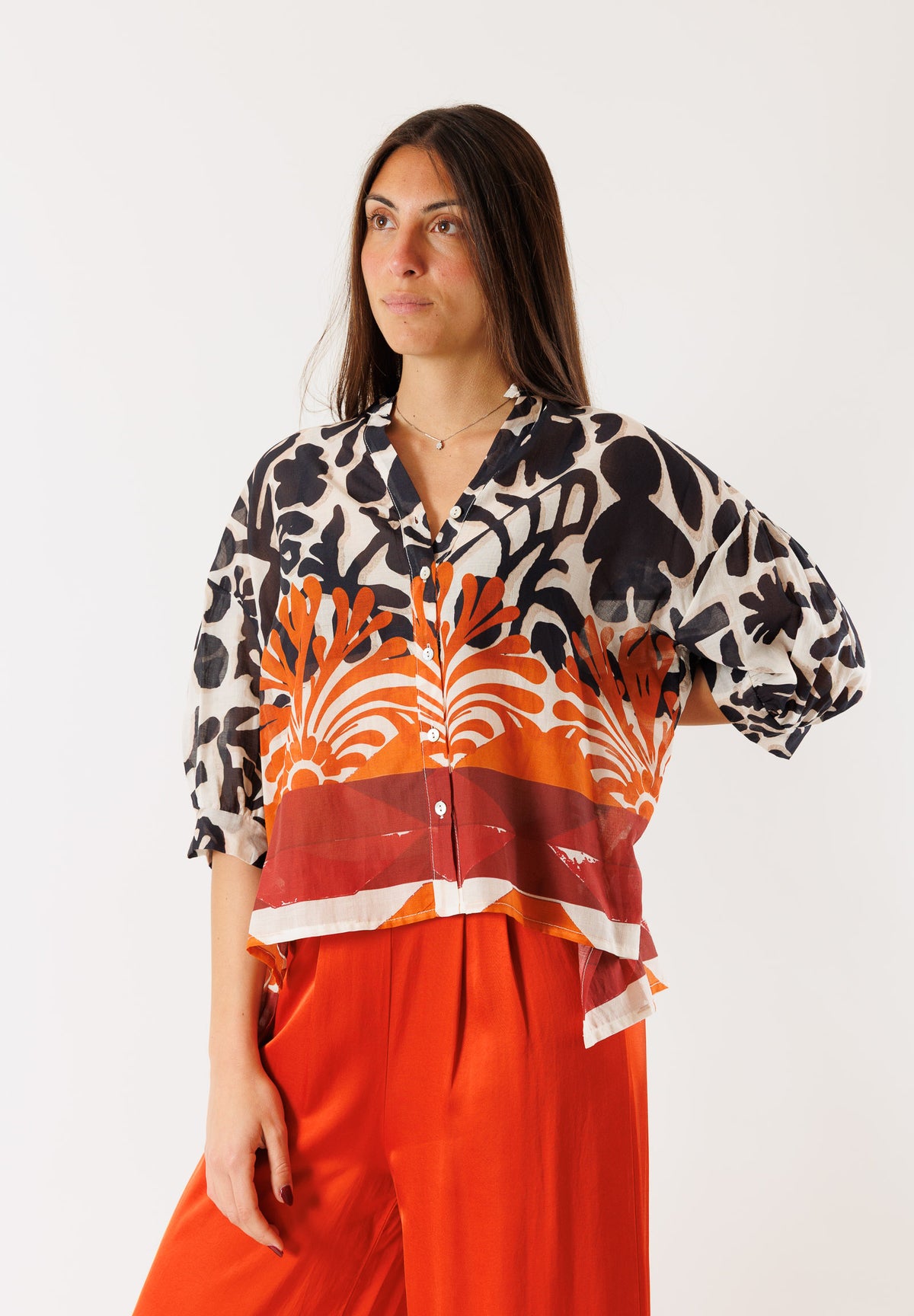 Camicia in 100% Cotone con Stampa BY08117