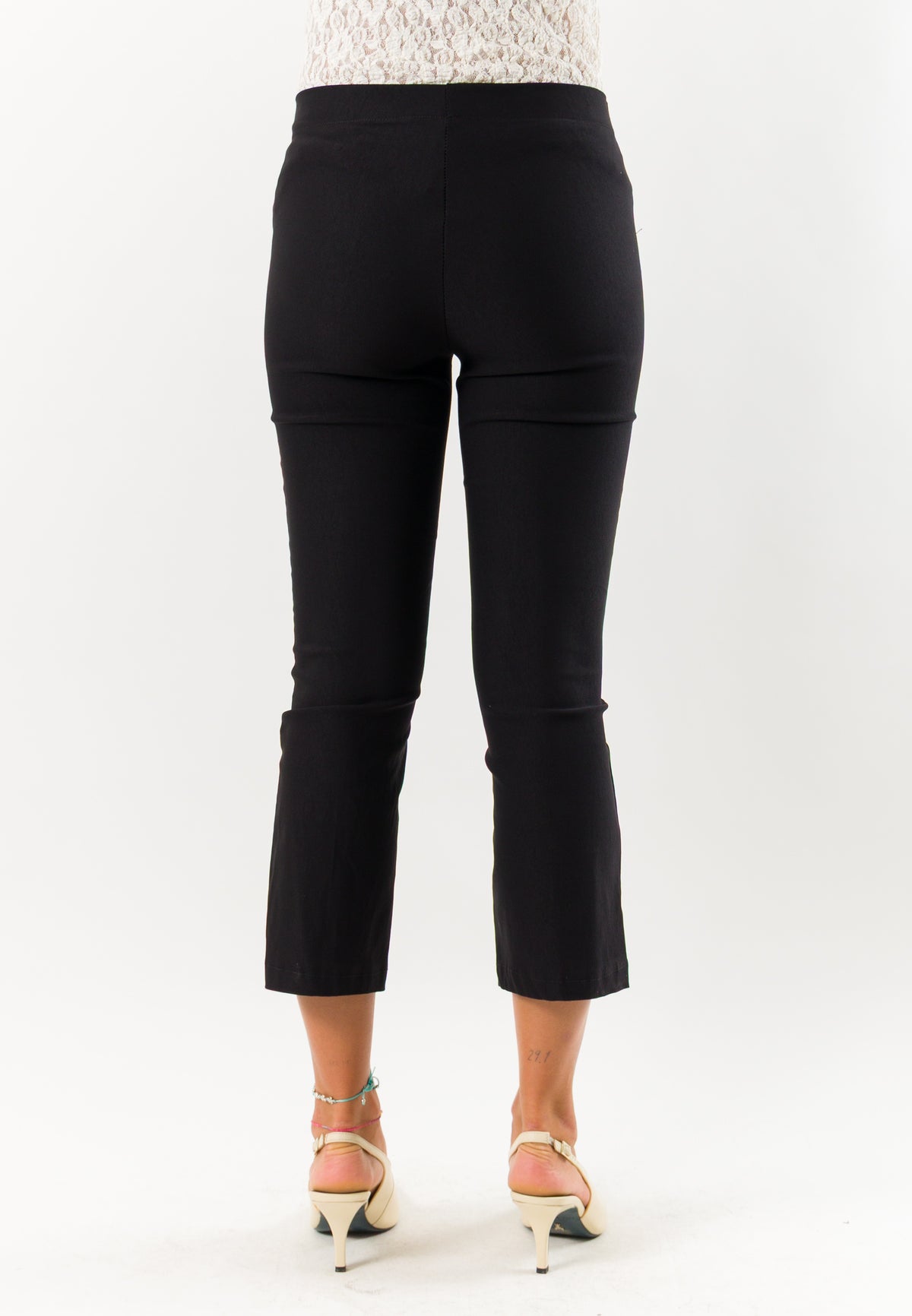 Pantaloni donna cropped elasticizzati AI26665