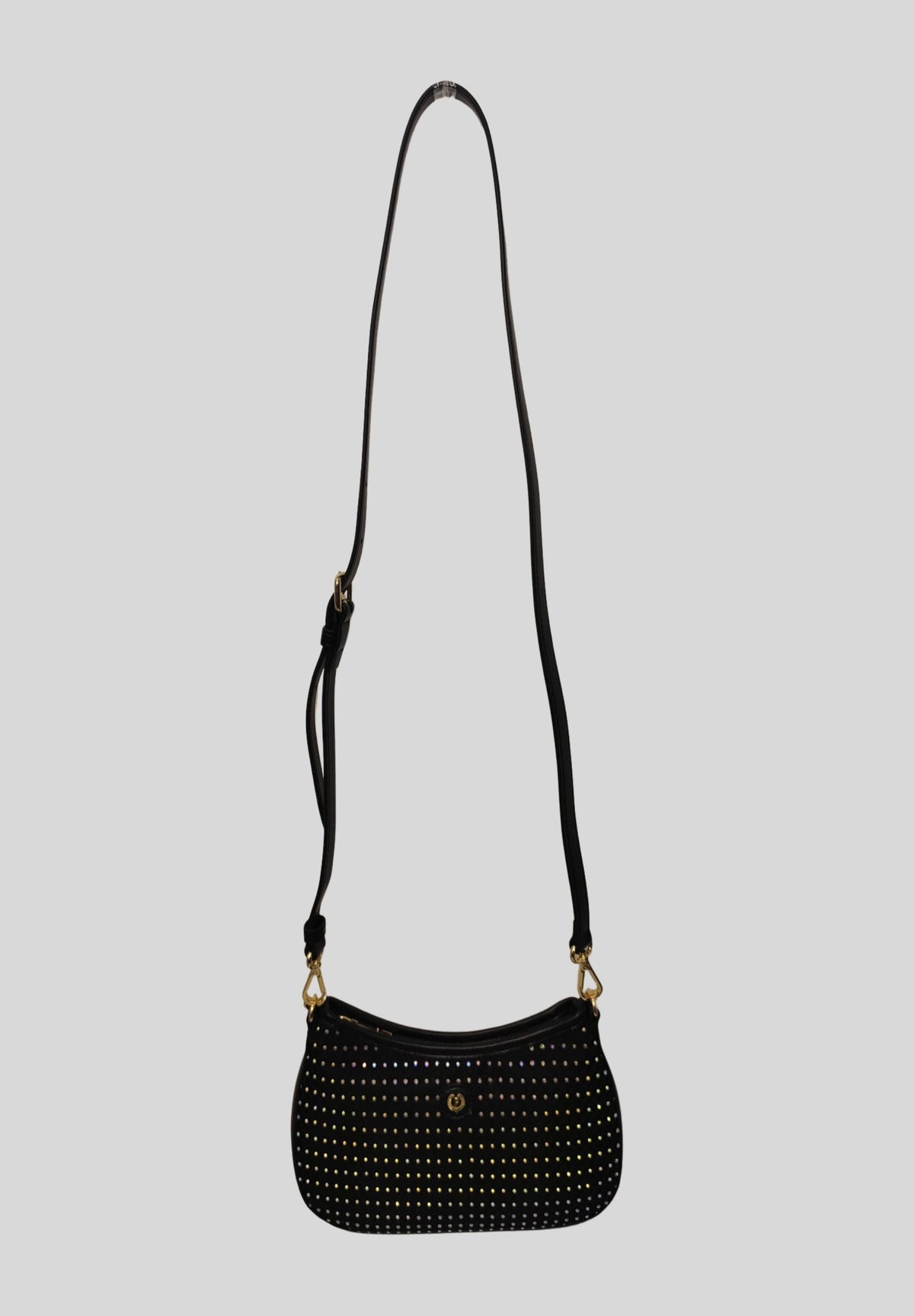 Borsa nera effetto pelle borchie SC4613PP