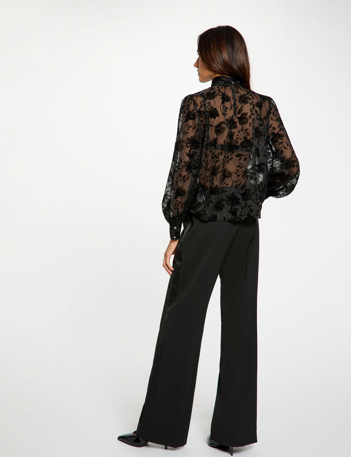 Morgan ORMAJ blusa ricamata effetto trasparenza
