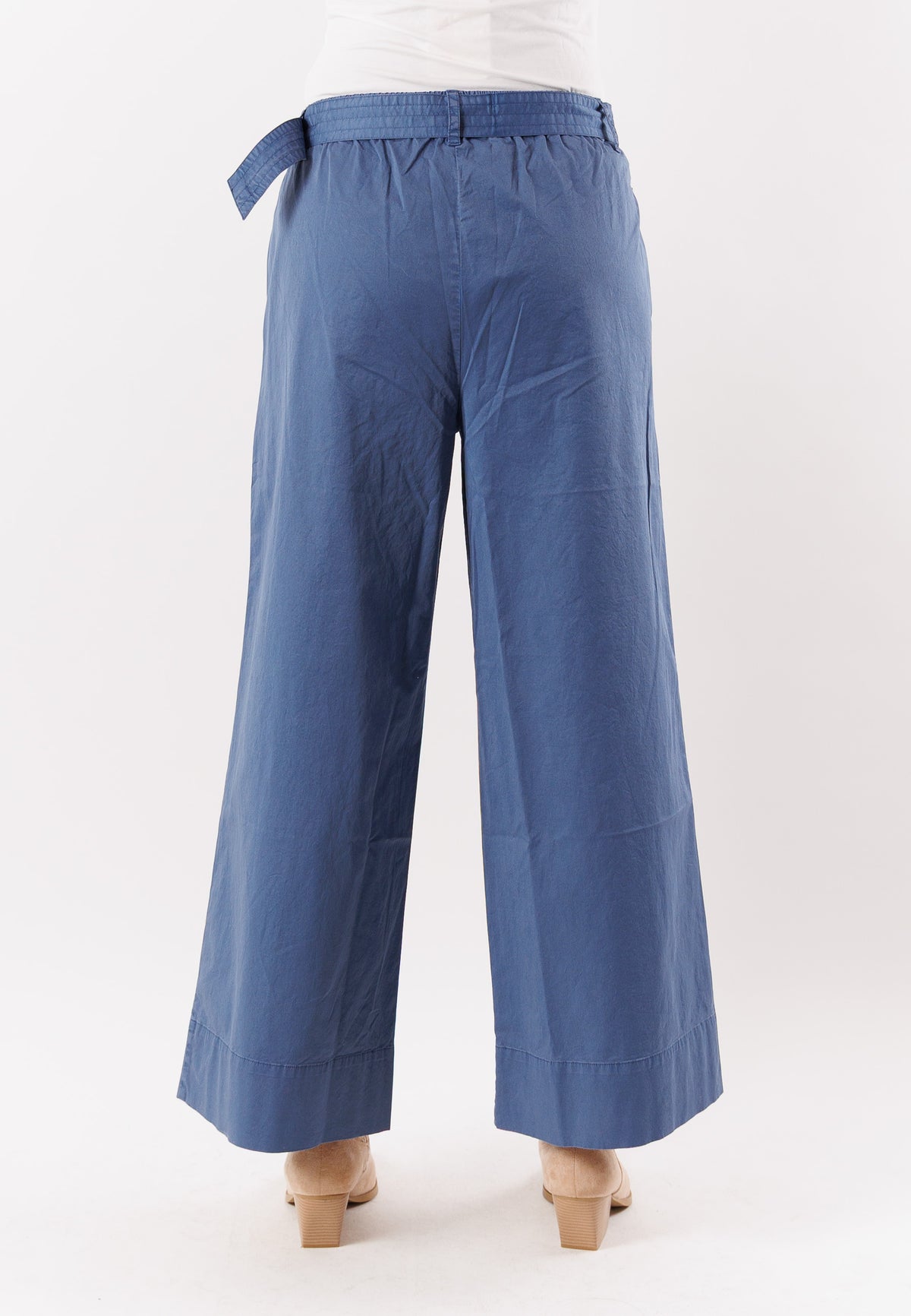 Pantaloni gamba ampia in cotone strech KWC060510