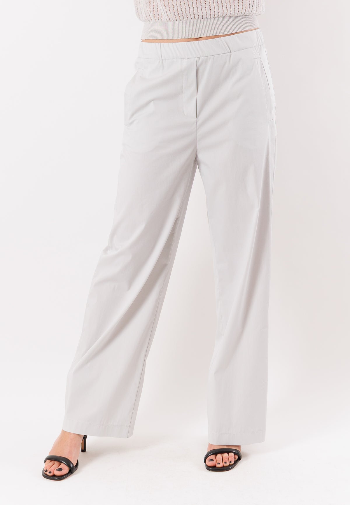 PATRIZIA PEPE Women's Fresh Gray Trousers