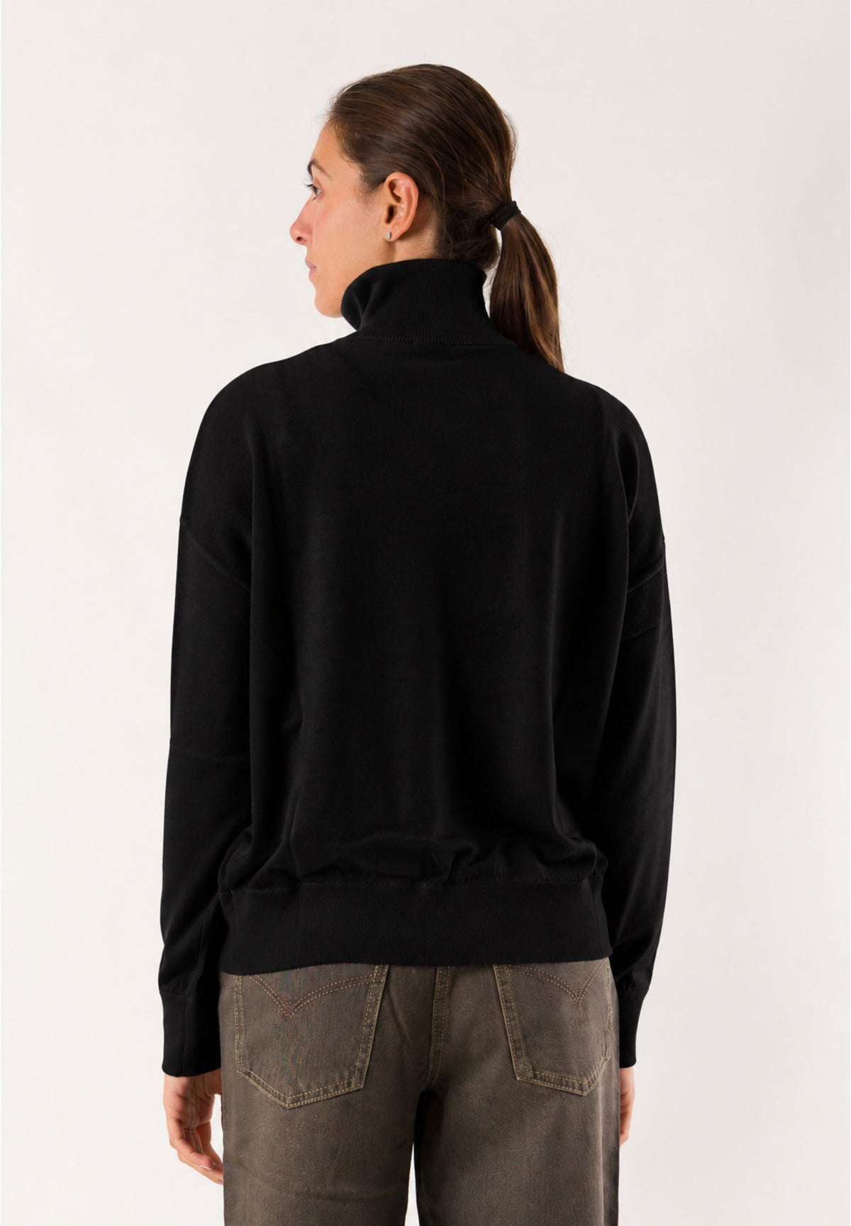 Patrizia Pepe 2K0170 maglia zip collo alto