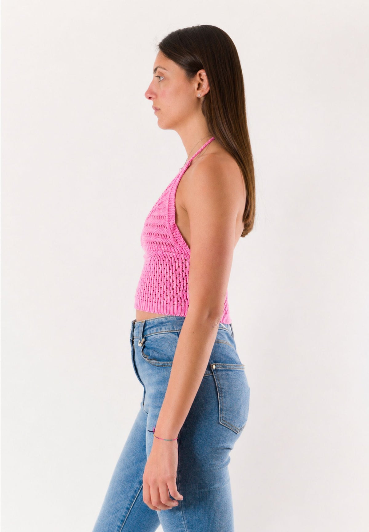 top corto con ricami A24183
