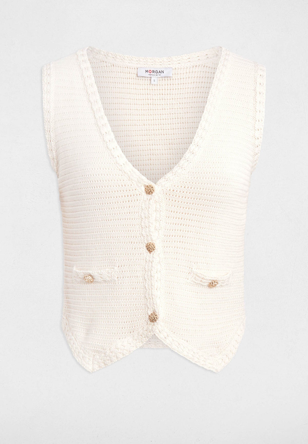 MORGAN DE TOI Women's Cardigan IVORY