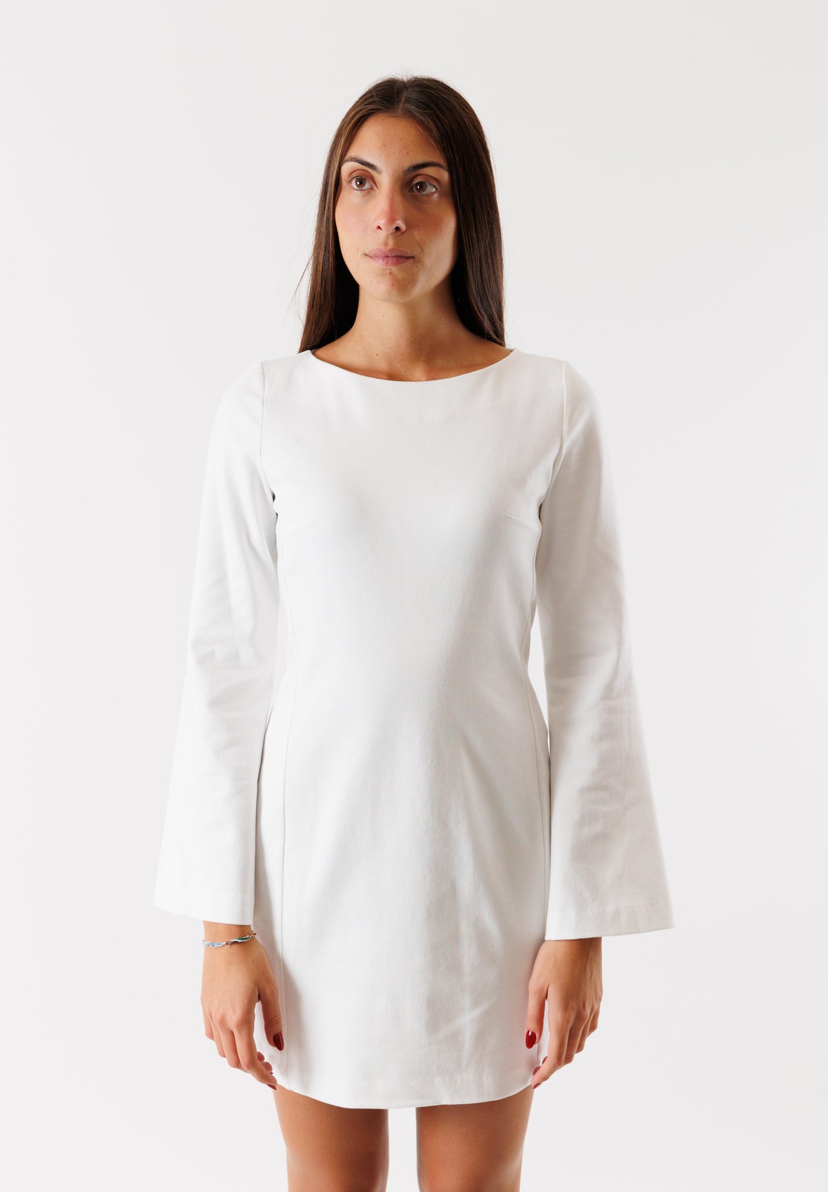 MESANGE Women's white wool dress