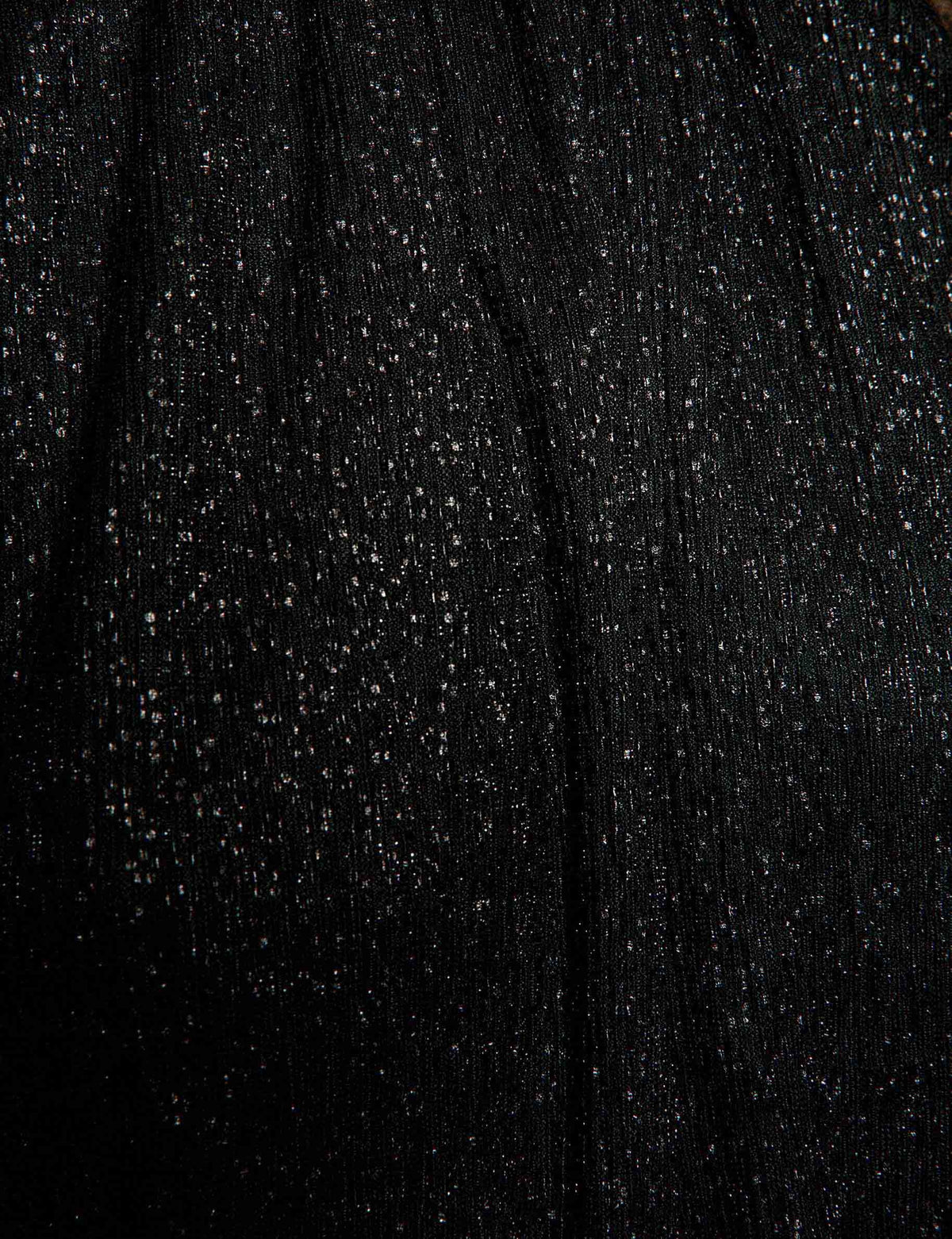 Morgan TYUKI blusa lurex collo alto