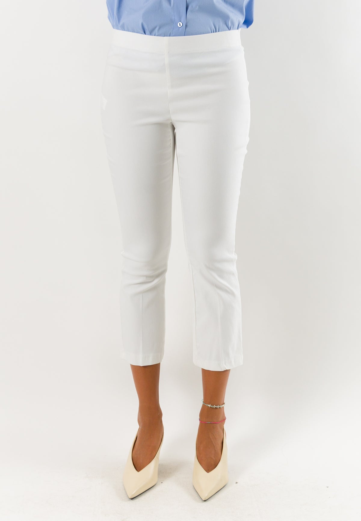 Pantaloni donna cropped elasticizzati AI26665