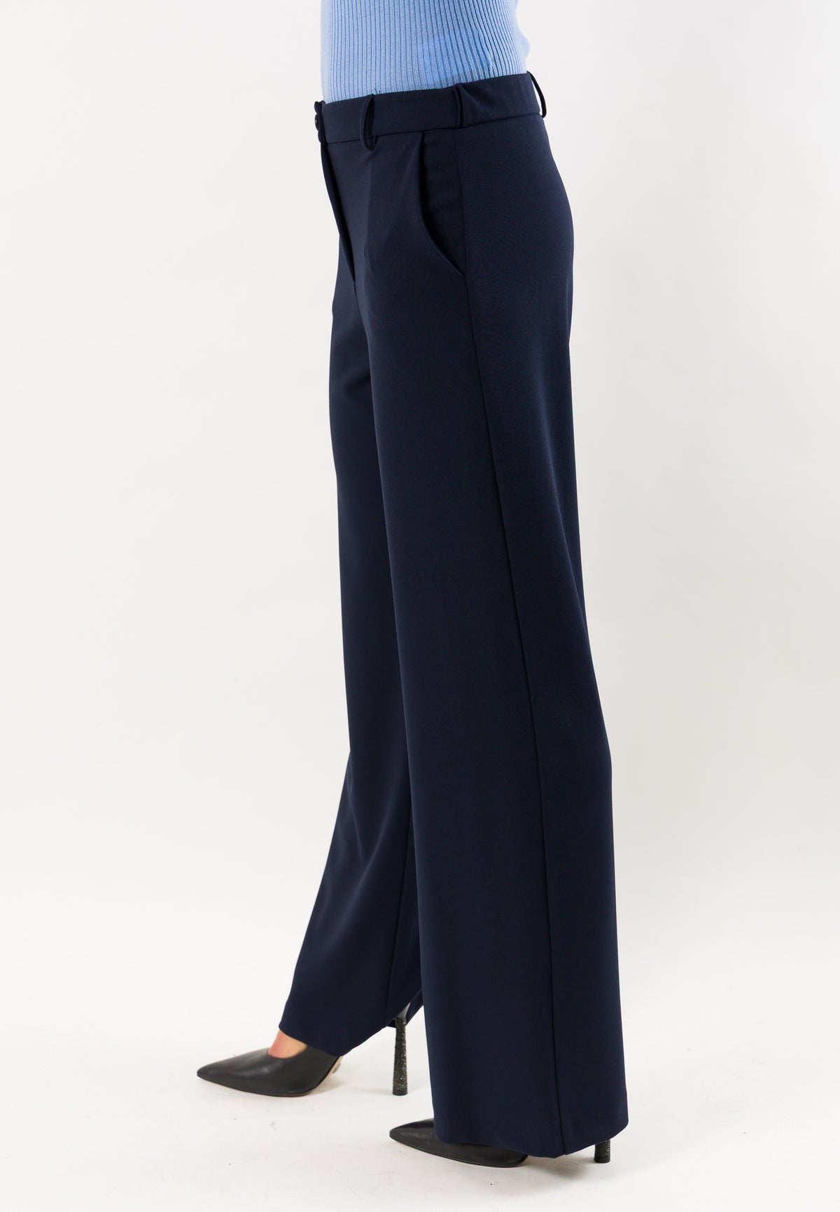Mesange AI26698 pantaloni palazzo sartoriali