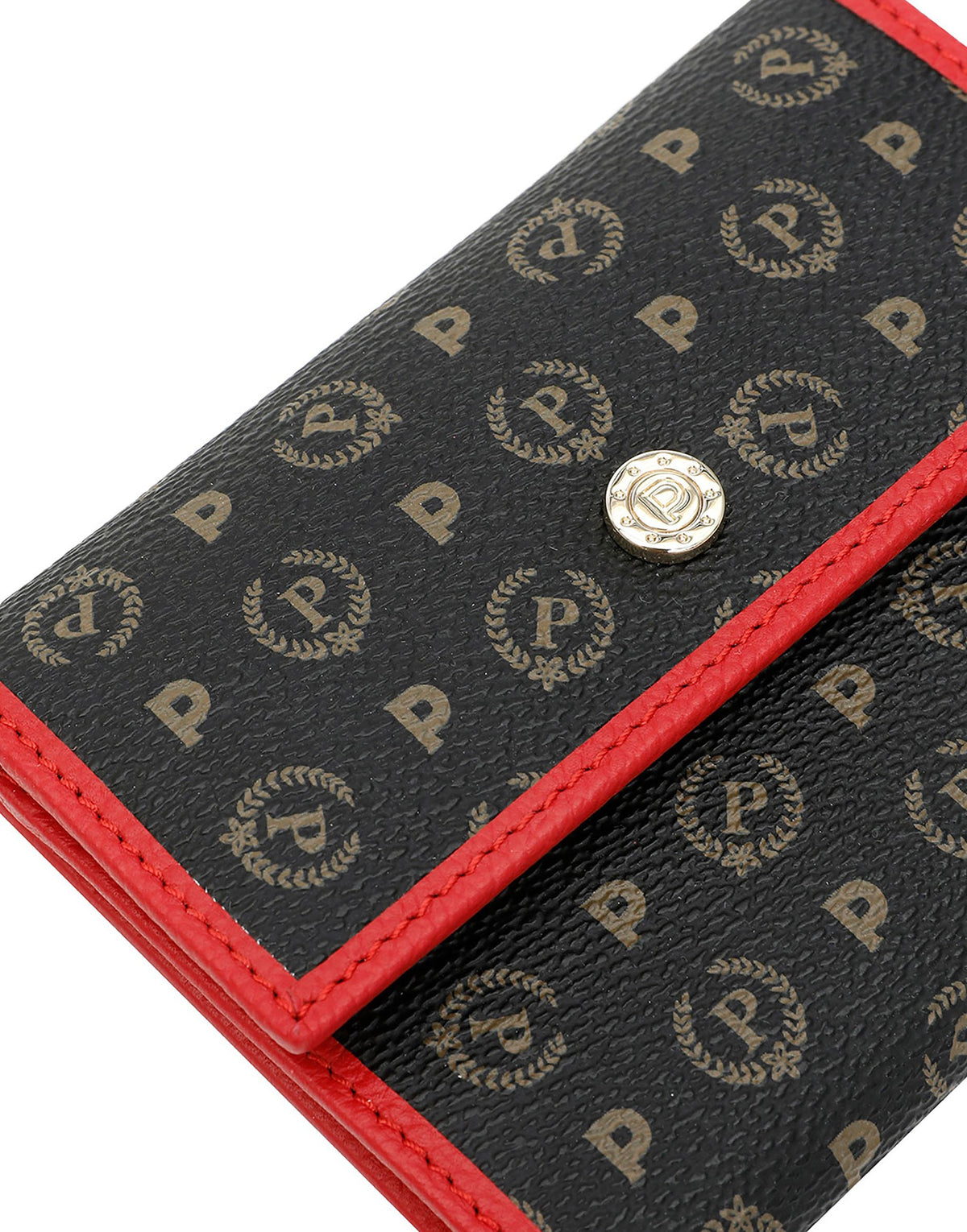Portafoglio Con Bottone Heritage Logo Classic Nero/lacca TE9006PP04Q1100BPVC NERO