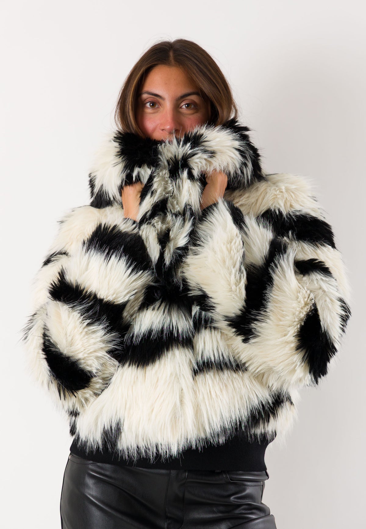 Patrizia Pepe 2O0061 eco-pelliccia animalier