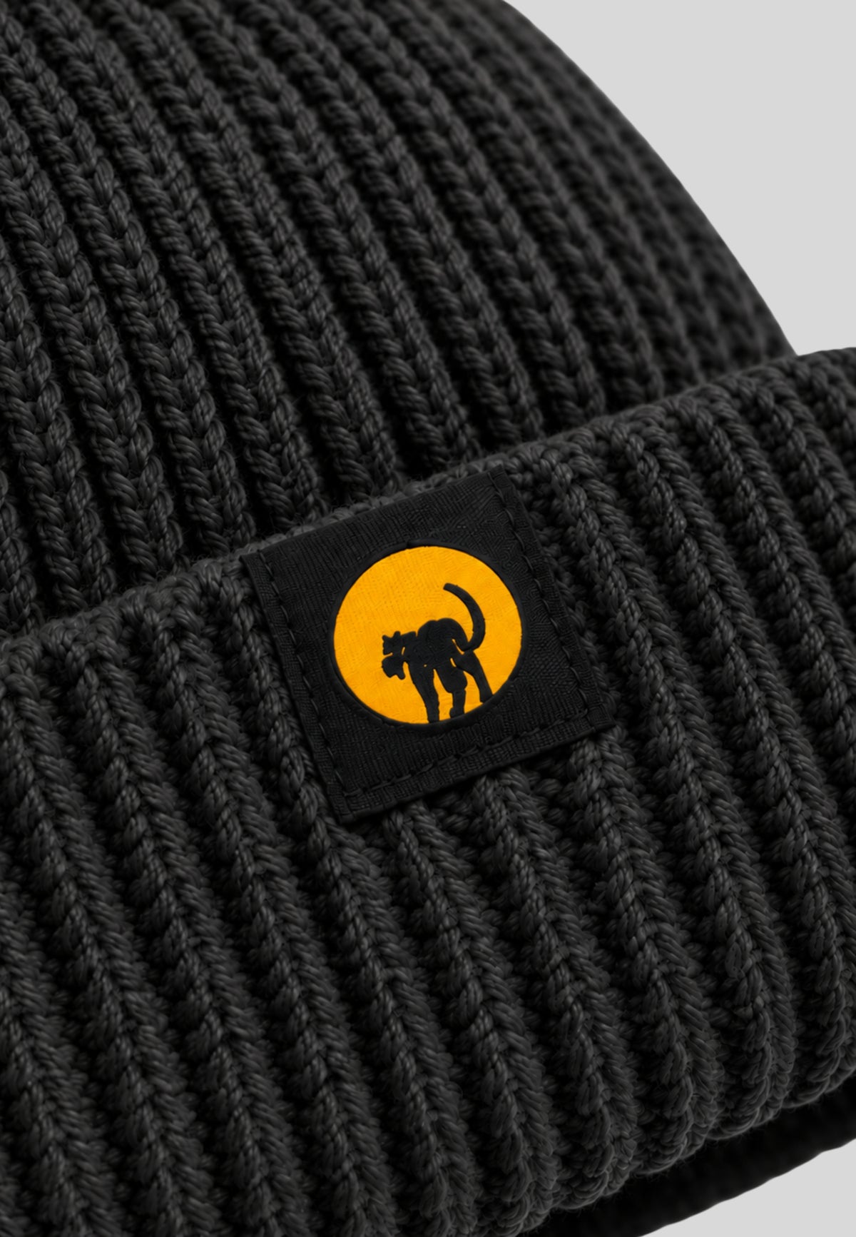 Cappello Unisex Ciesse Piumini Jet Black Nero in Maglia a Costine KASEMJET BLACK