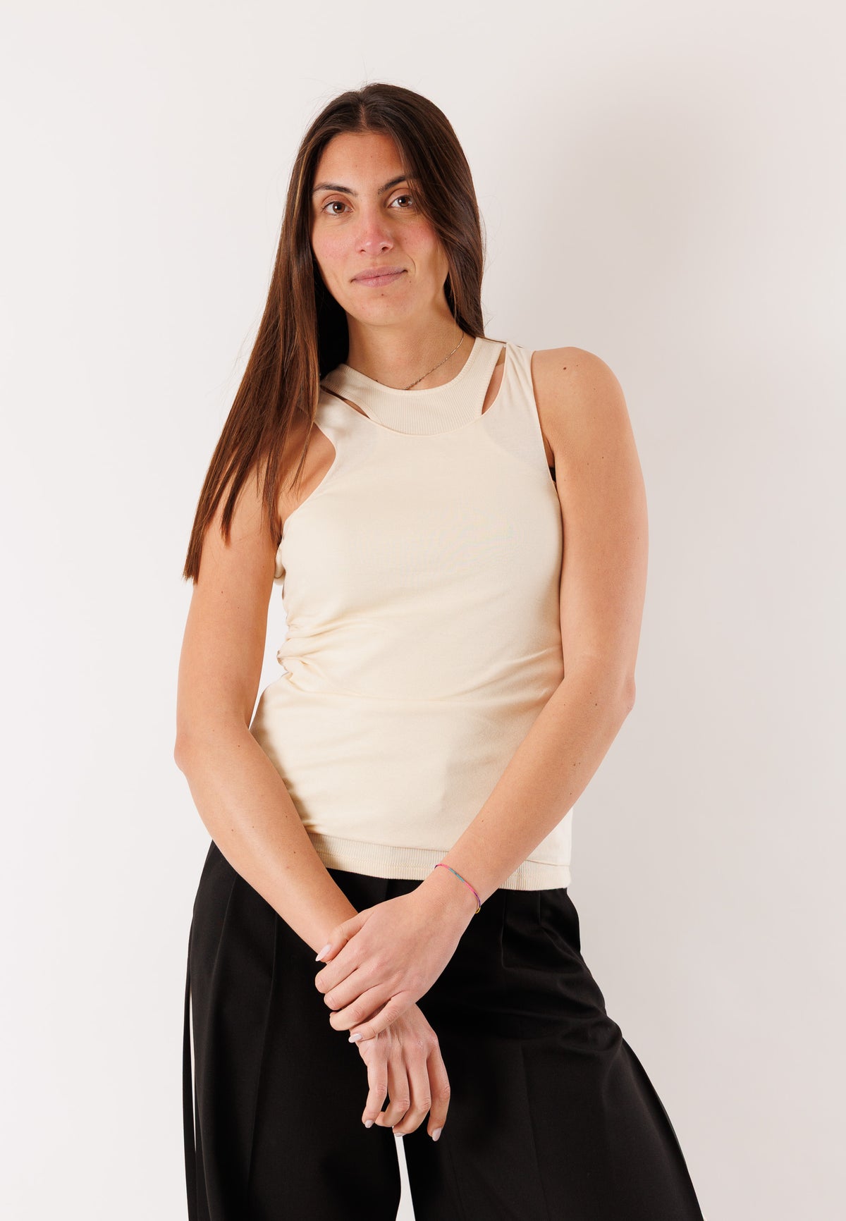 Top PATRIZIA PEPE Donna Warm Ivory