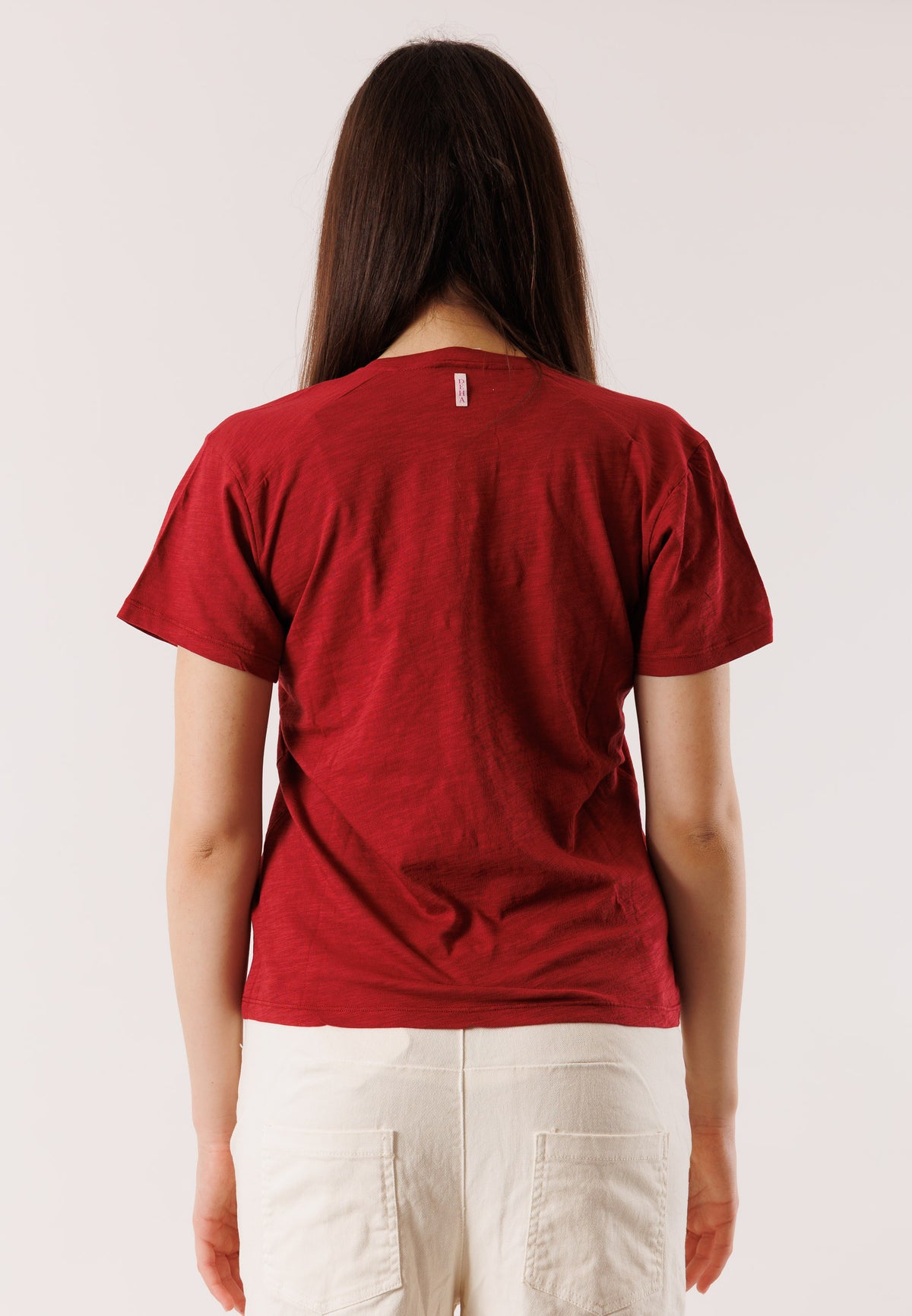 T-shirt scollo V morbida D42515