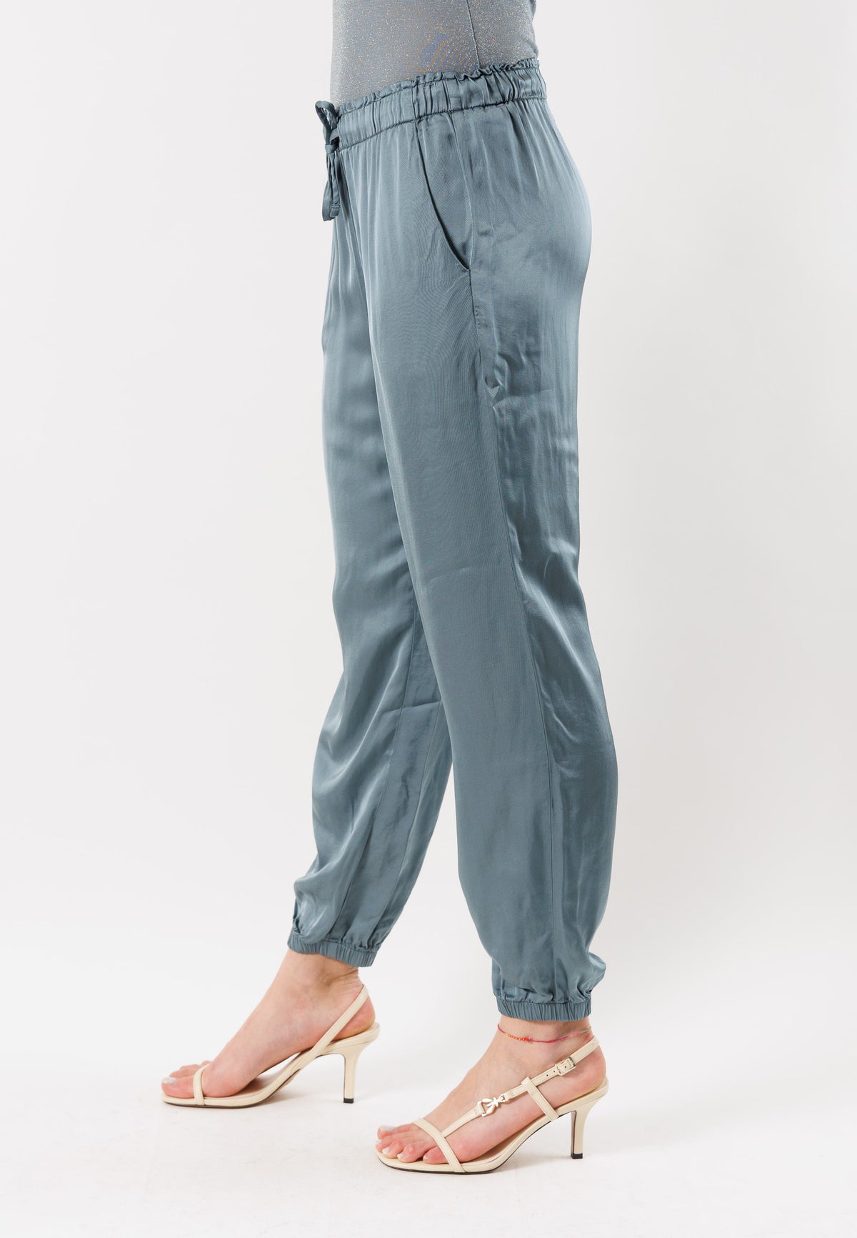 Pantaloni morbidi con coulisse D42455