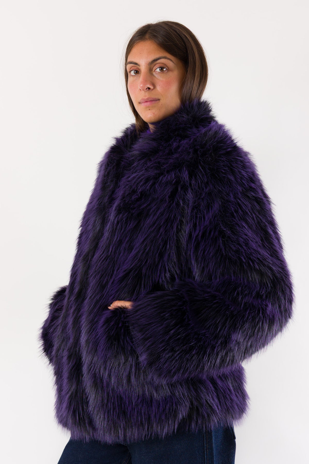 Eco-pelliccia morbida volume oversize 8O0015