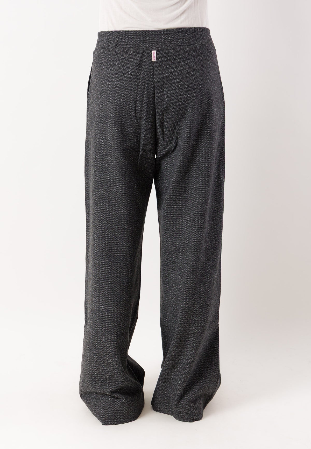 Pantaloni palazzo gessati eleganti D52568