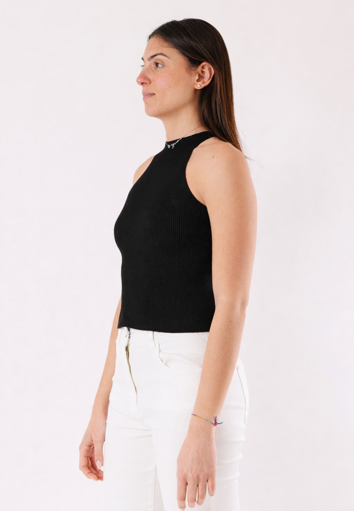 Top KONTATTO Donna Nero