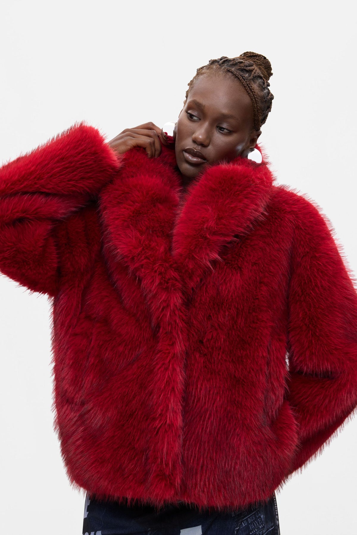 cappotto corto in pelliccia 26WWEW553029