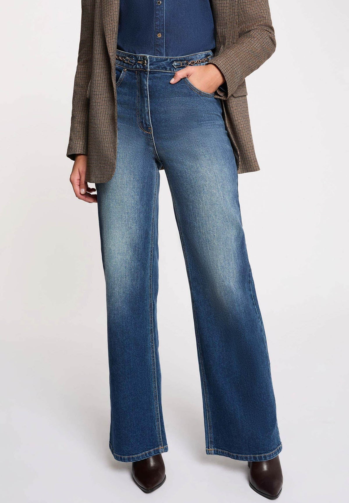 Jeans a gamba ampia PIZET ( TAGLIE FRANCESI )