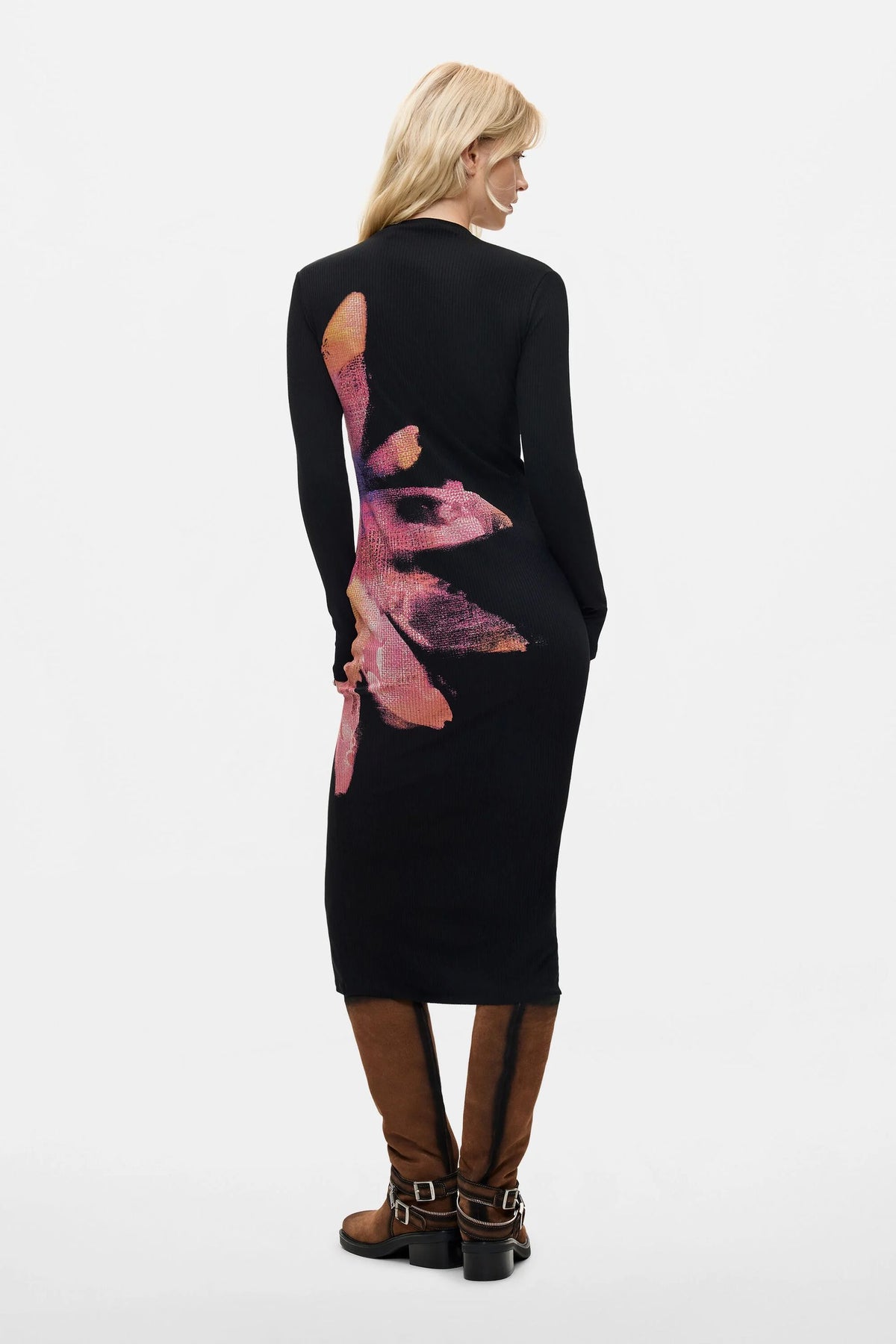 vestito a fiori a maniche lunghe 26WWVK252000