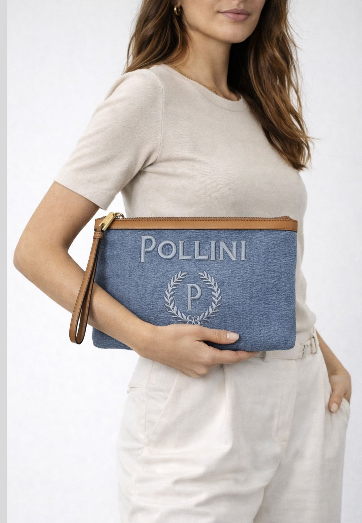 Borsa bustina in denim SC5314PP0OSH175
